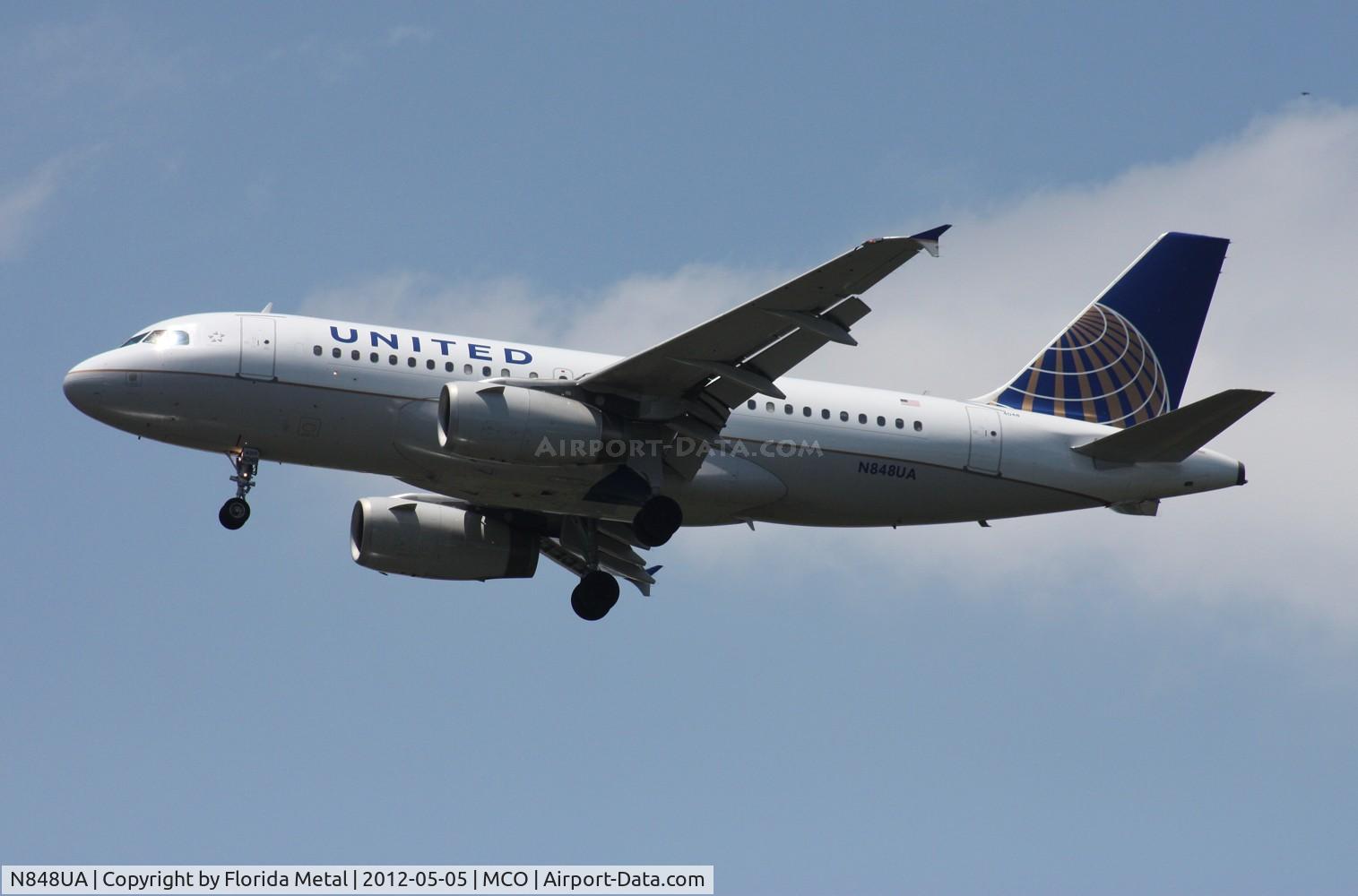 N848UA, 2002 Airbus A319-131 C/N 1647, United A319