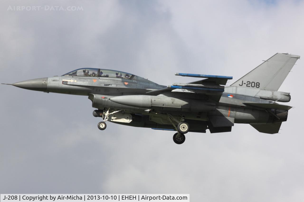J-208, General Dynamics F-16BM Fighting Falcon C/N 6E-27, Royal Netherlands Air Force