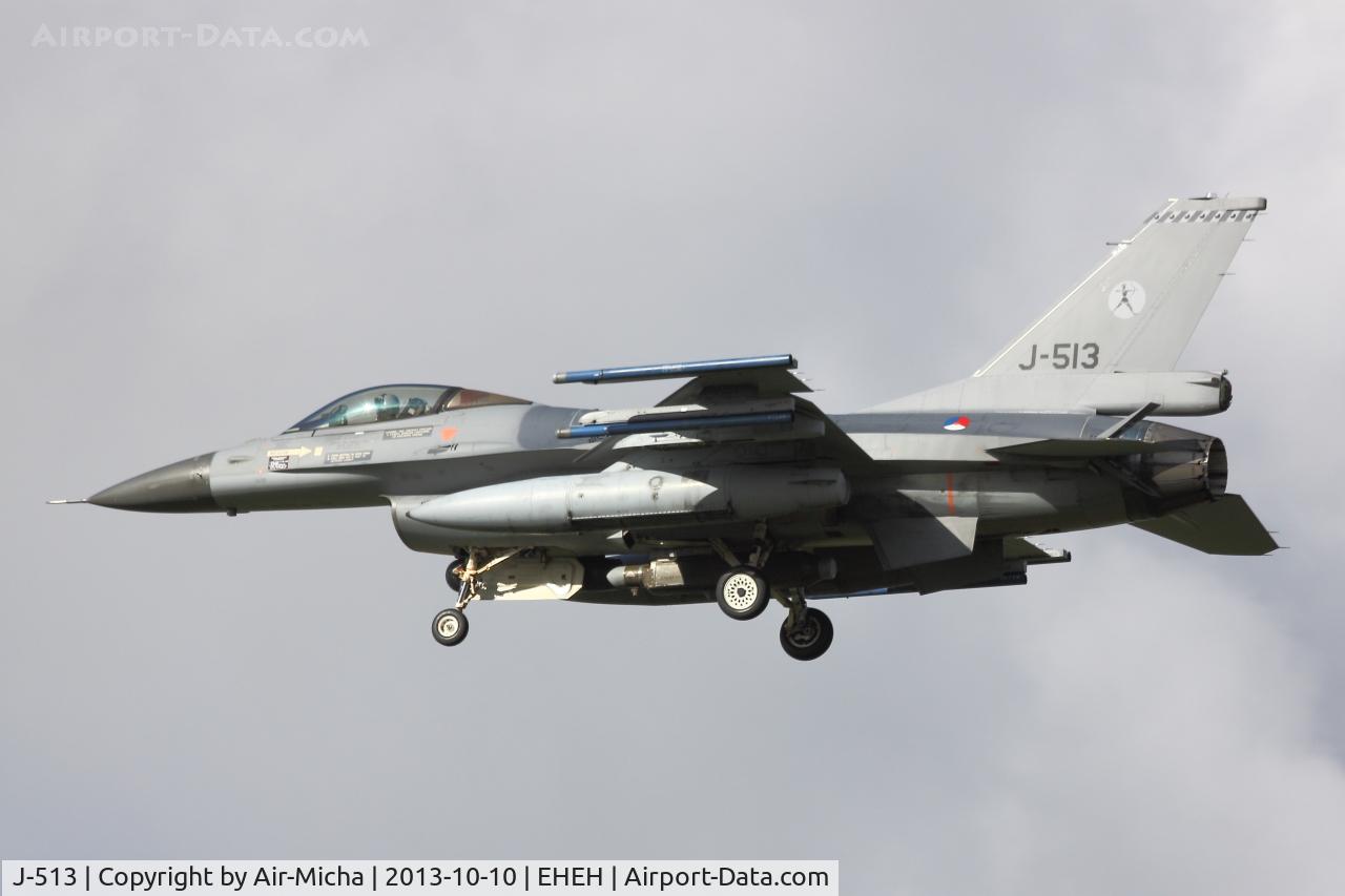 J-513, Fokker F-16A Fighting Falcon C/N 6D-152, Royal Netherlands Air Force