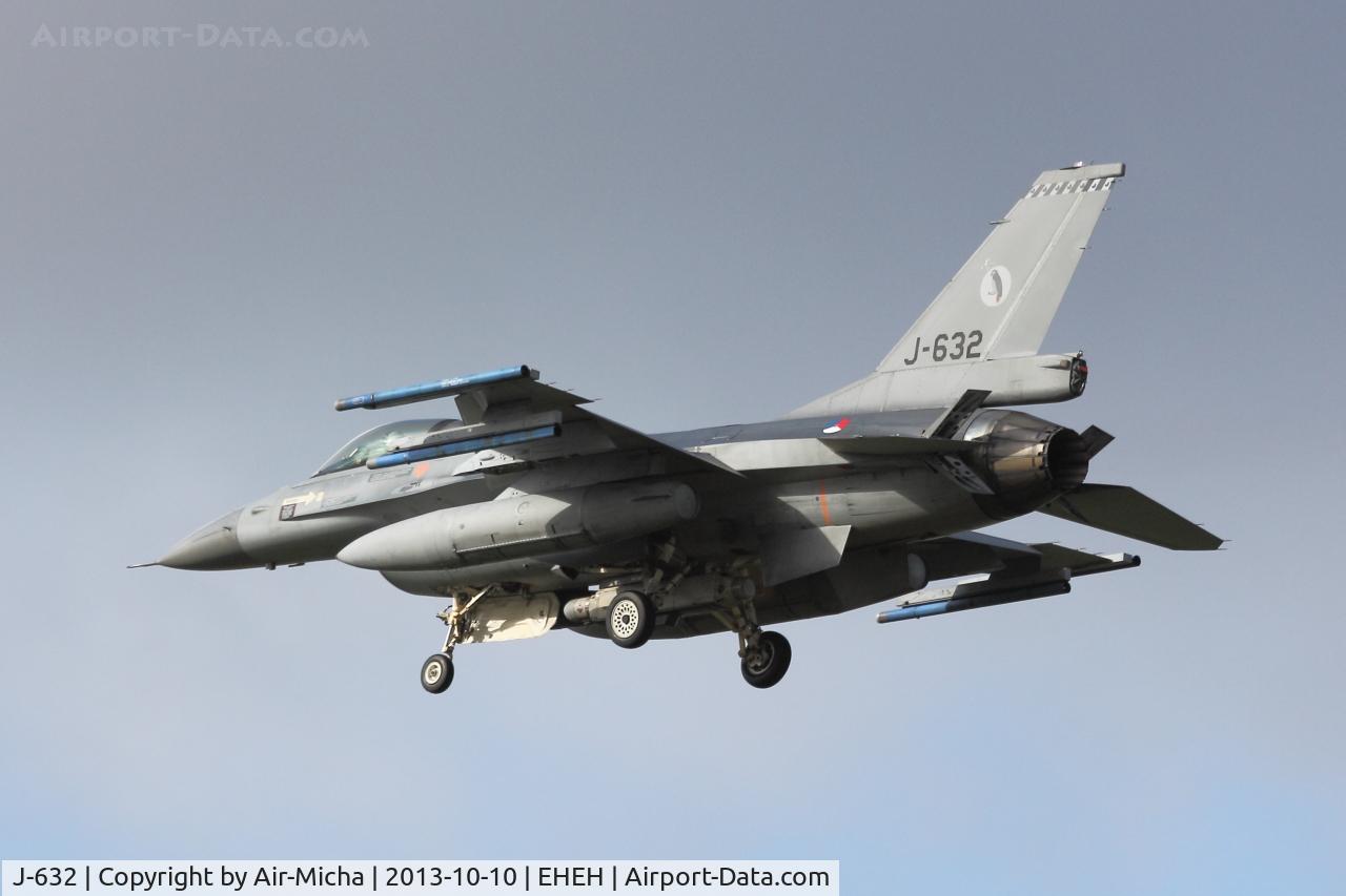 J-632, General Dynamics F-16A Fighting Falcon C/N 6D-64, Royal Netherlands Air Force