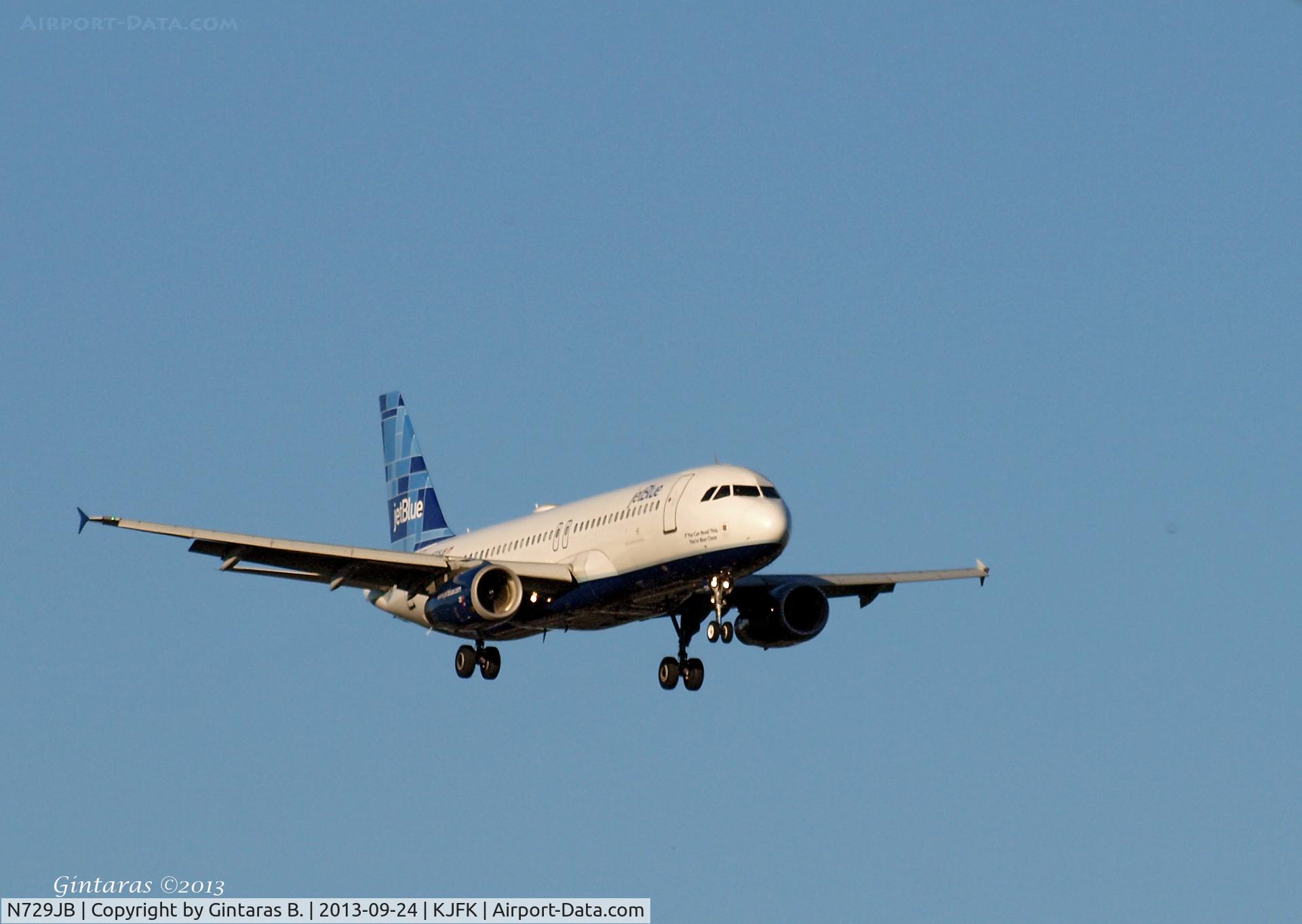 N729JB, 2008 Airbus A320-232 C/N 3572, 