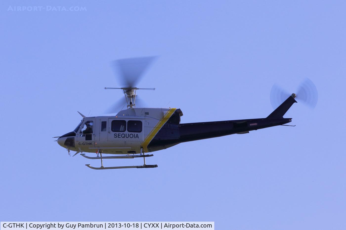 C-GTHK, 1973 Bell 212 C/N 30641, Off to the practice area