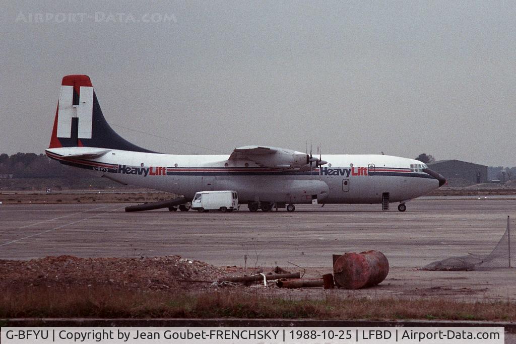 G-BFYU, 1965 Short SC-5 Belfast C1 C/N SH.1821, Heavylift Cargo Airlines