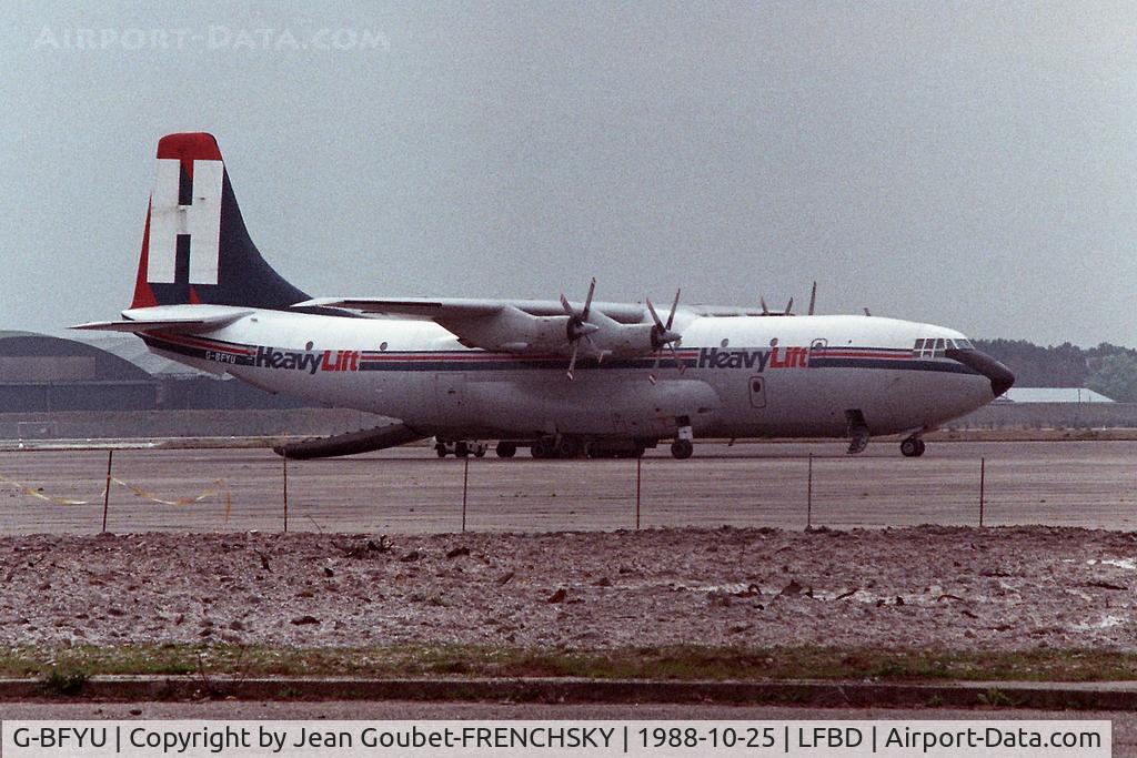 G-BFYU, 1965 Short SC-5 Belfast C1 C/N SH.1821, Heavylift Cargo Airlines