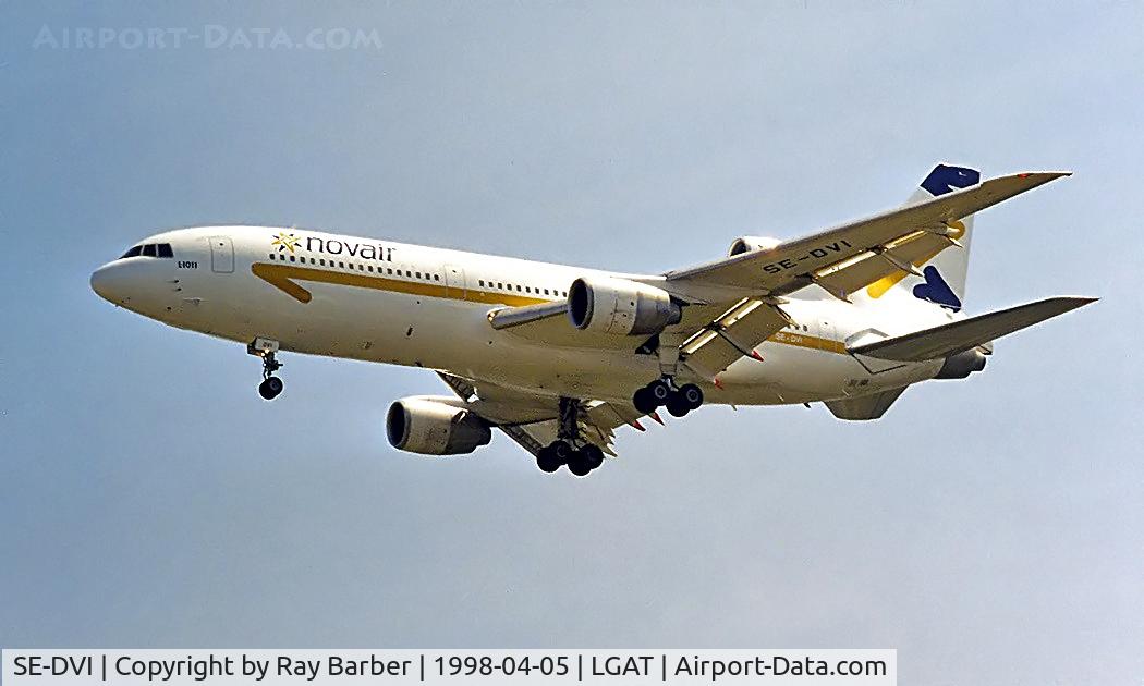 SE-DVI, 1983 Lockheed L-1011-385-3 TriStar 500 C/N 193H-1248, Lockheed L-1011 TriStar 500 [1248] (Novair Airlines) Athens-Hellinikon~SX 05/04/1998