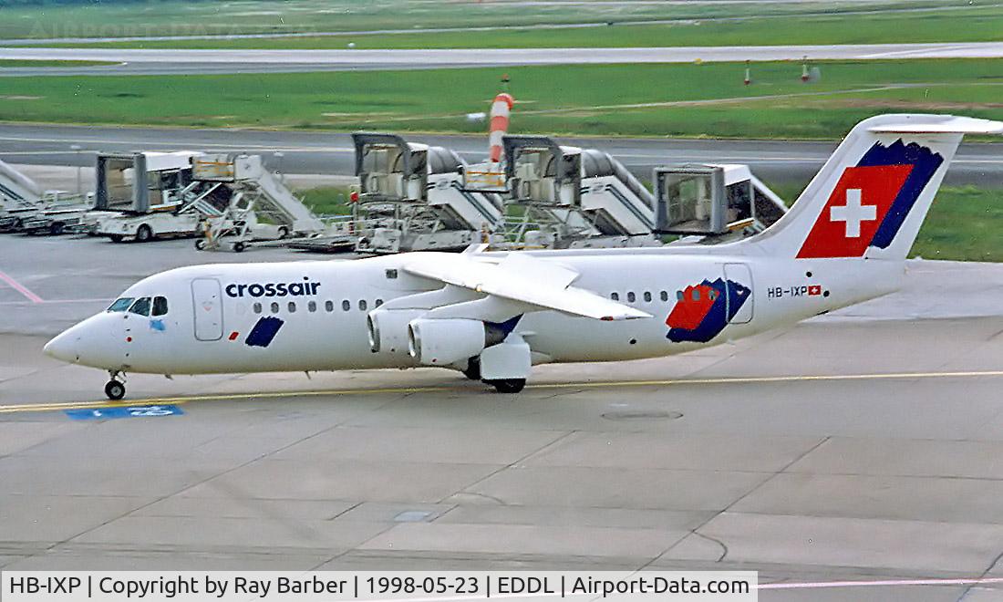 HB-IXP, 1996 British Aerospace Avro 146-RJ100 C/N E3283, British Aerospace BAe 146-300 [E3283] (Crossair) Dusseldorf~D 23/05/1998
