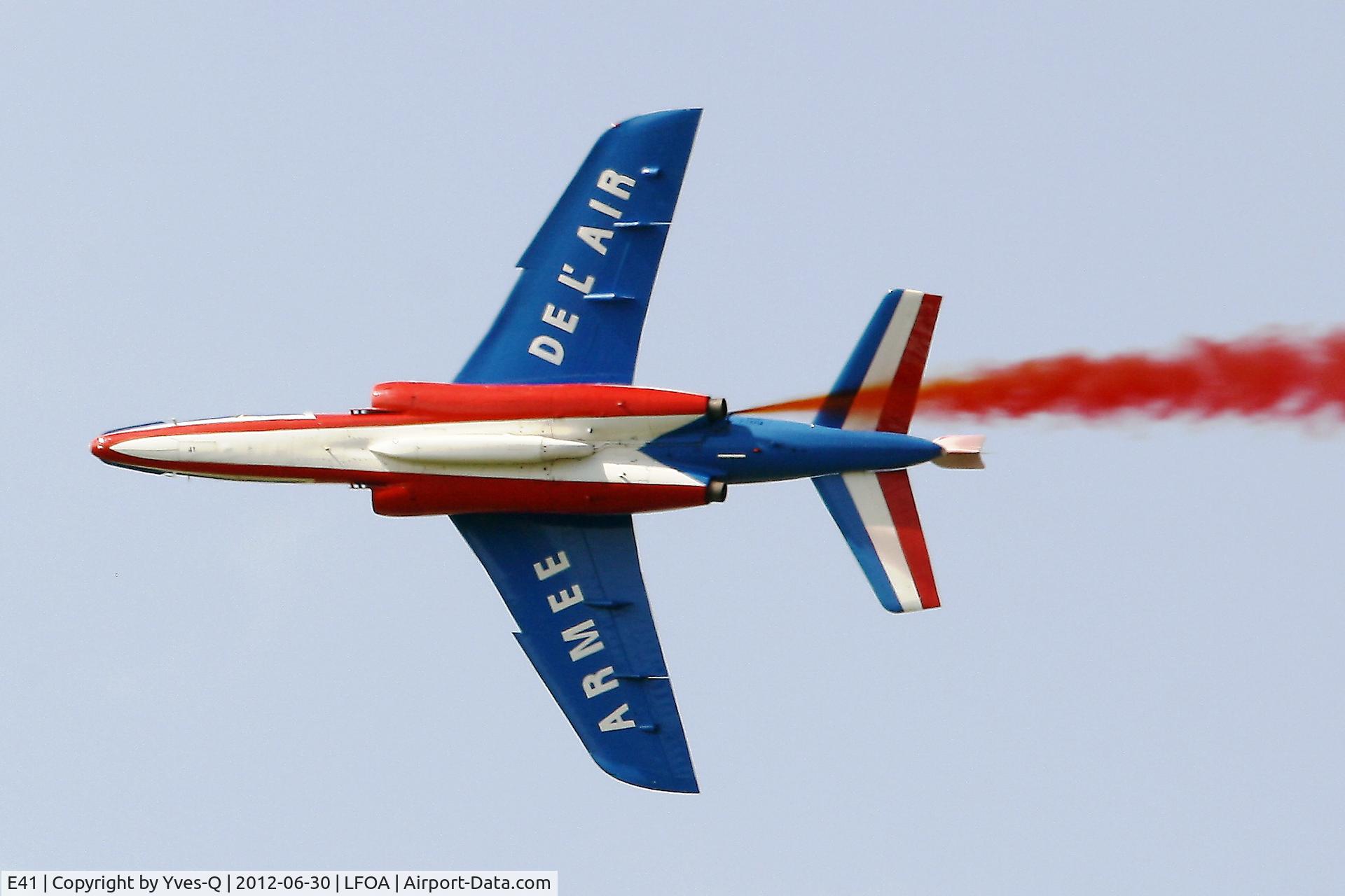 E41, Dassault-Dornier Alpha Jet E C/N E41, Dassault-Dornier Alpha Jet E (F-TERA), Athos 05 of Patrouille De France in 2012, Avord Air Base 702 (LFOA)