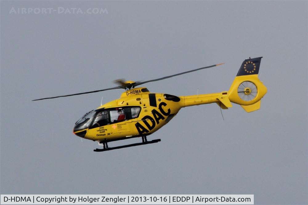 D-HDMA, Eurocopter EC-135P-2 C/N 0239, Rescue heli on low approach alang rwy 26R.....