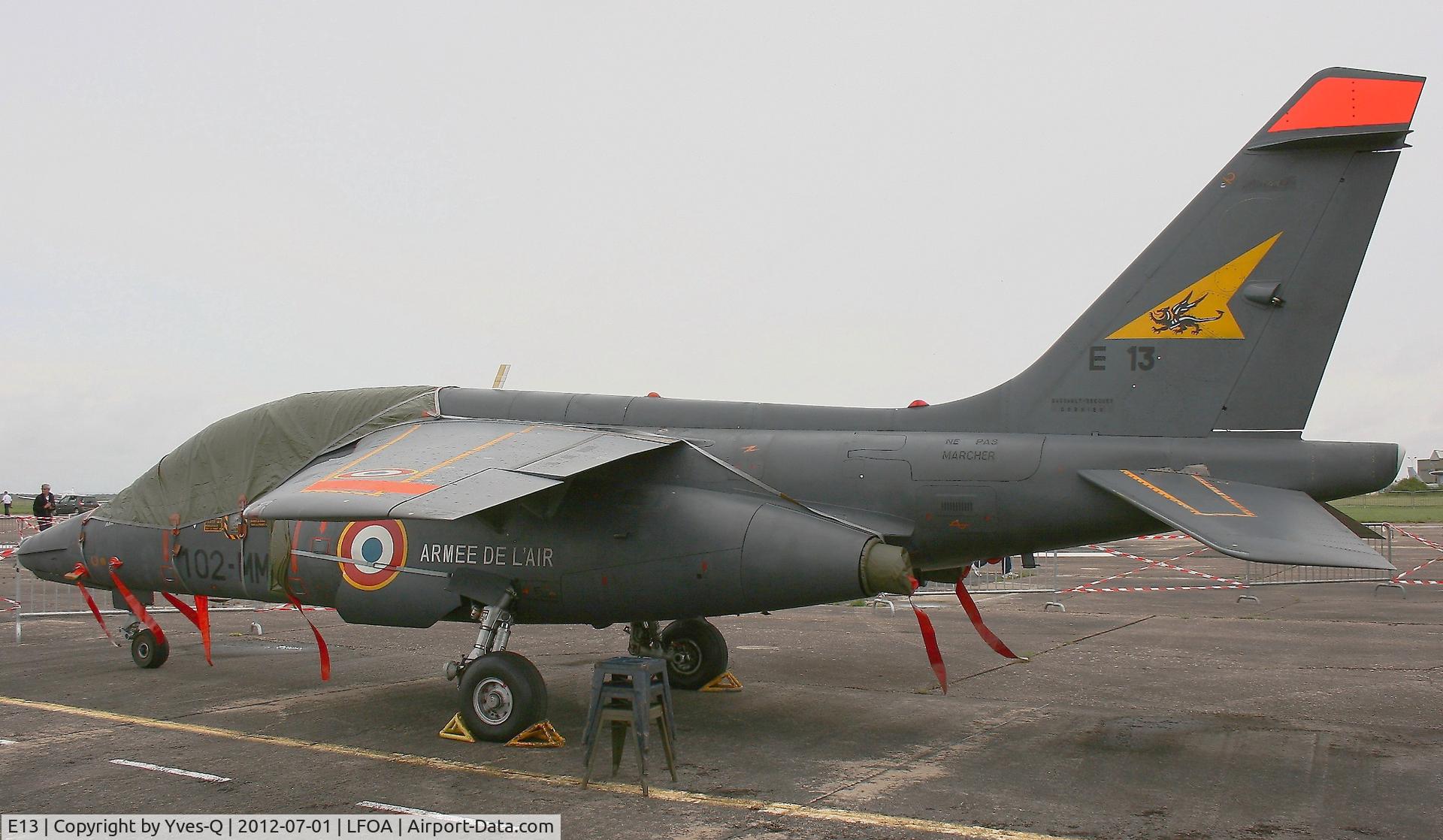 E13, Dassault-Dornier Alpha Jet E C/N E13, Dassault-Dornier Alpha Jet E (102-MM), Avord Air Base 702 (LFOA)