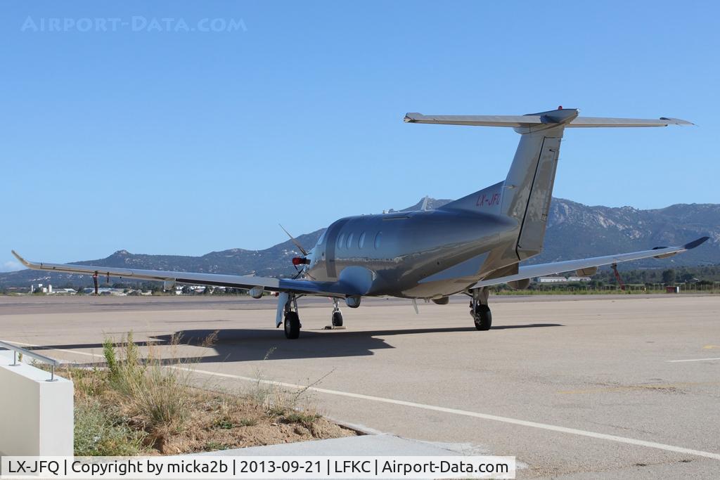 LX-JFQ, 2007 Pilatus PC-12/47 C/N 876, Parked