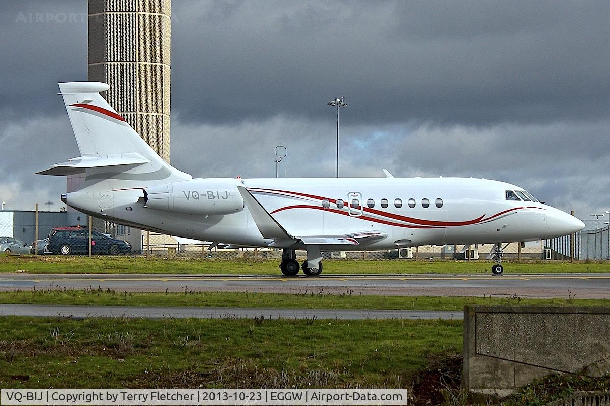 VQ-BIJ, 2010 Dassault Falcon 2000LX C/N 214, 2010 Dassault Falcon 2000LX, c/n: 214 at Luton