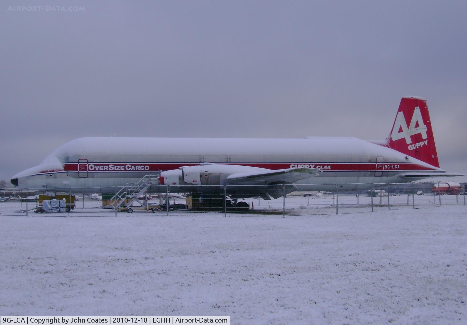 9G-LCA, 1969 Canadair CL-44-0 Skymonster C/N 16, Seasons greetings from the Conroy Skymonster!