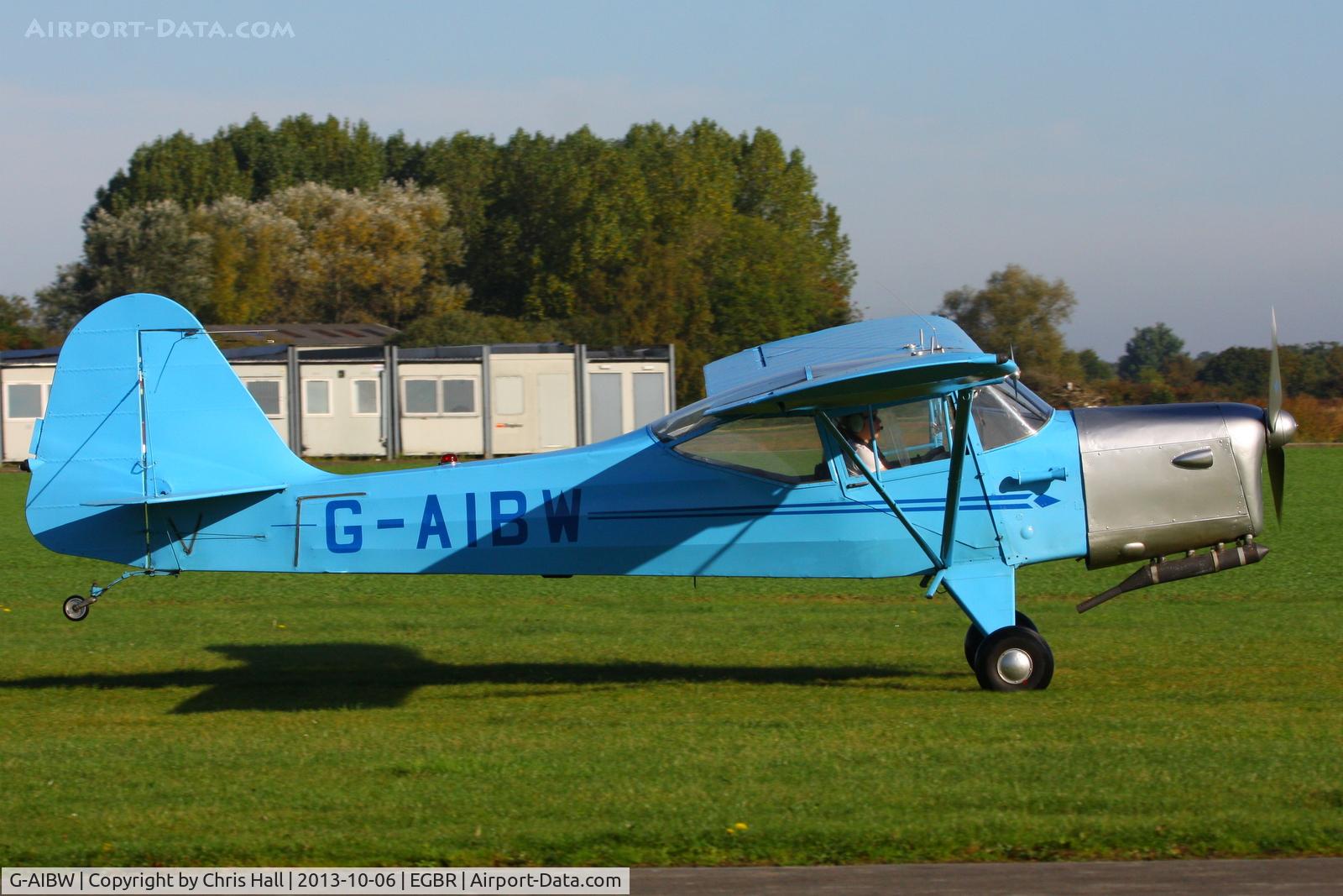 G-AIBW, 1946 Auster J-1N Alpha C/N 2158, at Breighton's Pre Hibernation Fly-in, 2013