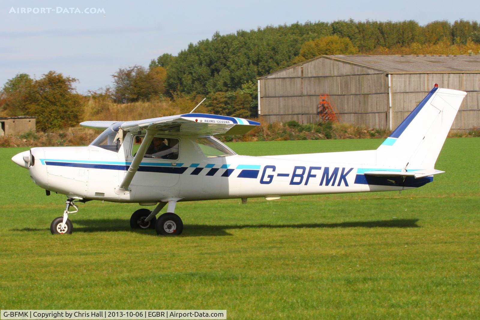 G-BFMK, 1978 Reims FA152 Aerobat C/N 0344, at Breighton's Pre Hibernation Fly-in, 2013