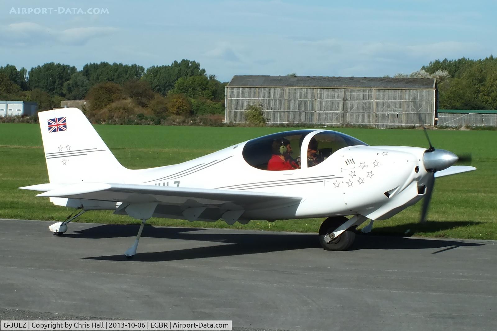 G-JULZ, 2002 Europa Monowheel C/N PFA 247-13045, at Breighton's Pre Hibernation Fly-in, 2013