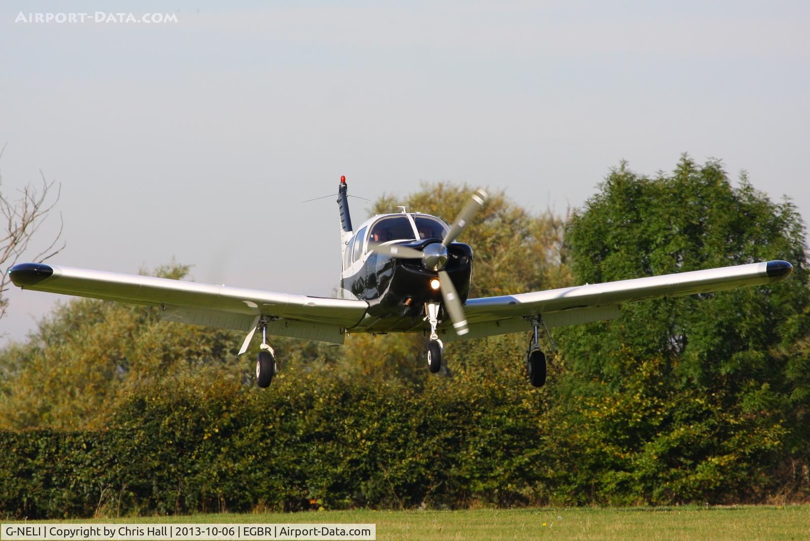 G-NELI, 1968 Piper PA-28R-180 Cherokee Arrow C/N 28R-31011, at Breighton's Pre Hibernation Fly-in, 2013