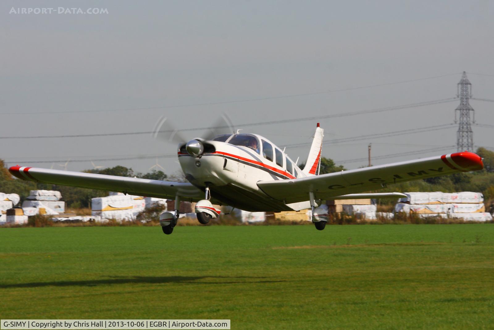 G-SIMY, 1976 Piper PA-32-300 Cherokee Six Cherokee Six C/N 32-7640082, at Breighton's Pre Hibernation Fly-in, 2013