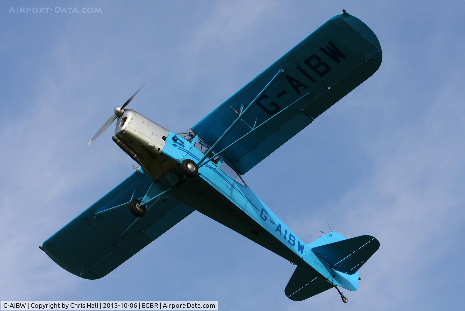 G-AIBW, 1946 Auster J-1N Alpha C/N 2158, at Breighton's Pre Hibernation Fly-in, 2013