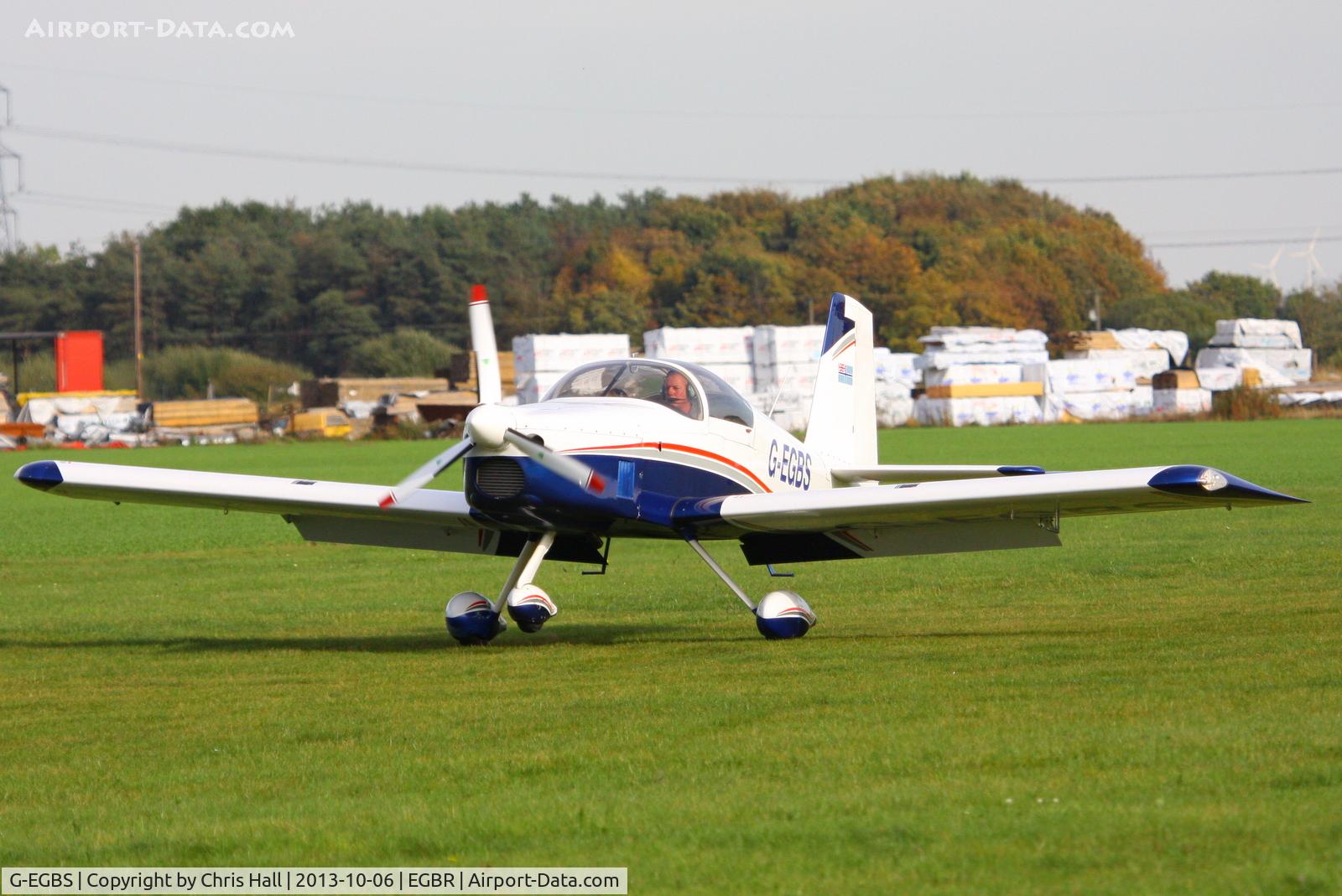 G-EGBS, 2005 Vans RV-9A C/N PFA 320-14234, at Breighton's Pre Hibernation Fly-in, 2013