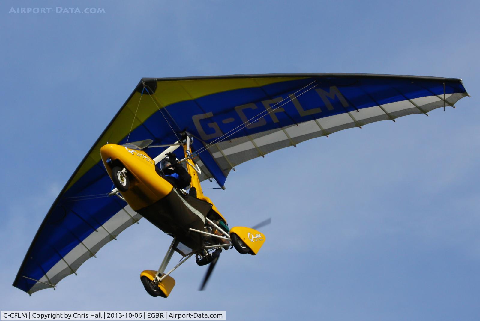 G-CFLM, 2008 Mainair Pegasus Quik C/N 8399, at Breighton's Pre Hibernation Fly-in, 2013