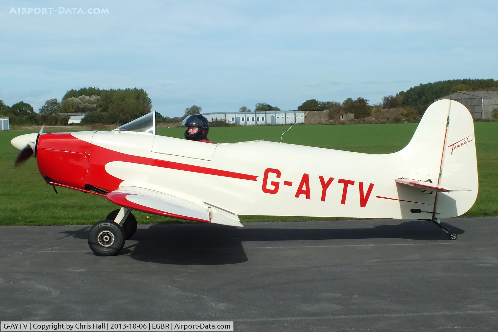 G-AYTV, 1971 Jurca MJ-2D Tempete C/N PFA 2002, at Breighton's Pre Hibernation Fly-in, 2013