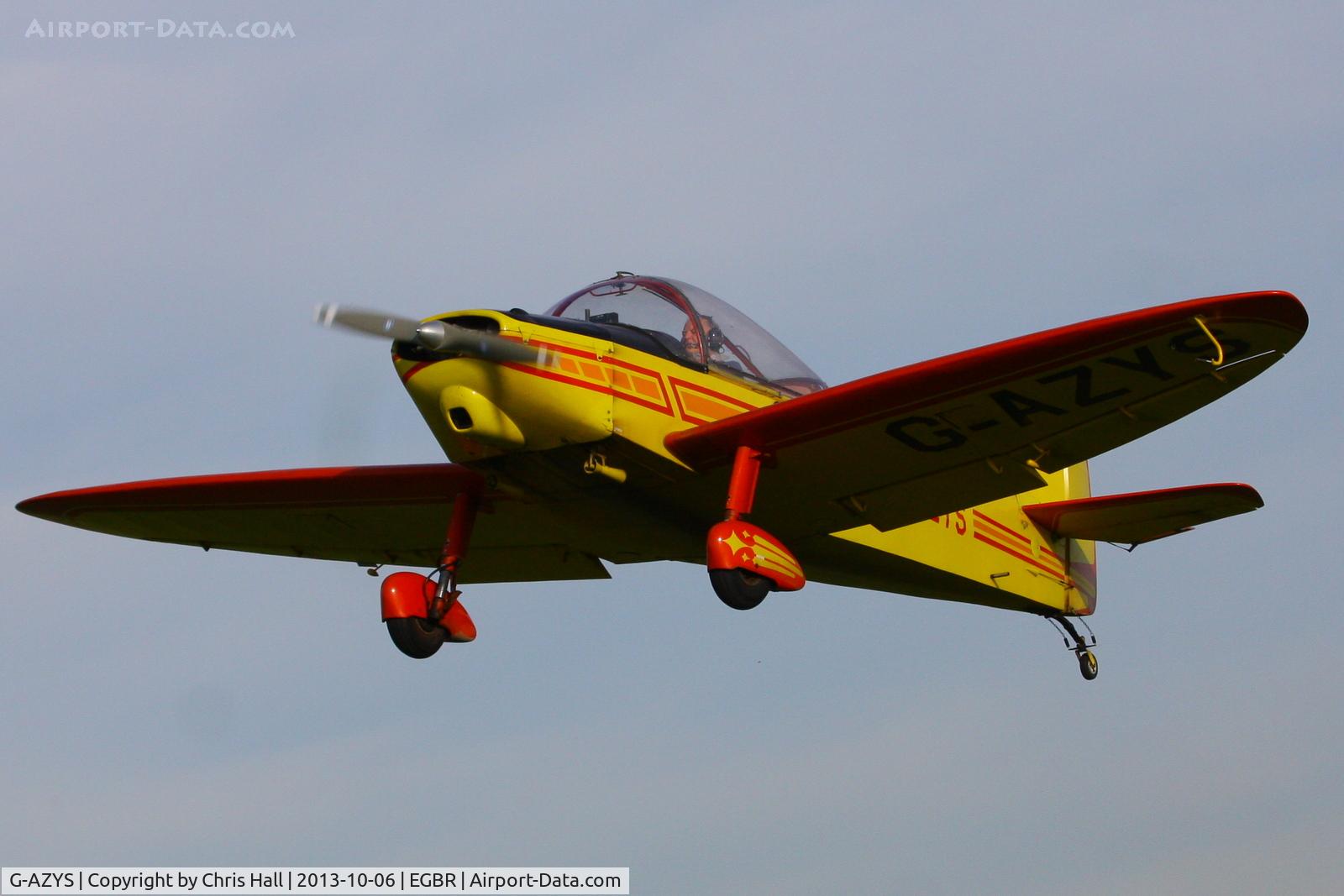 G-AZYS, 1961 Scintex CP-301C-1 Emeraude C/N 568, at Breighton's Pre Hibernation Fly-in, 2013