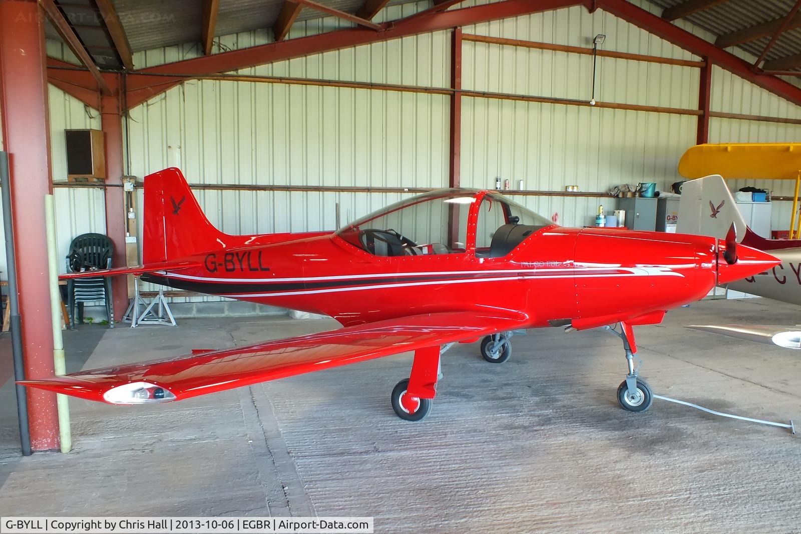 G-BYLL, 1988 Sequoia F8L Falco C/N PFA 100-10843, at Breighton's Pre Hibernation Fly-in, 2013