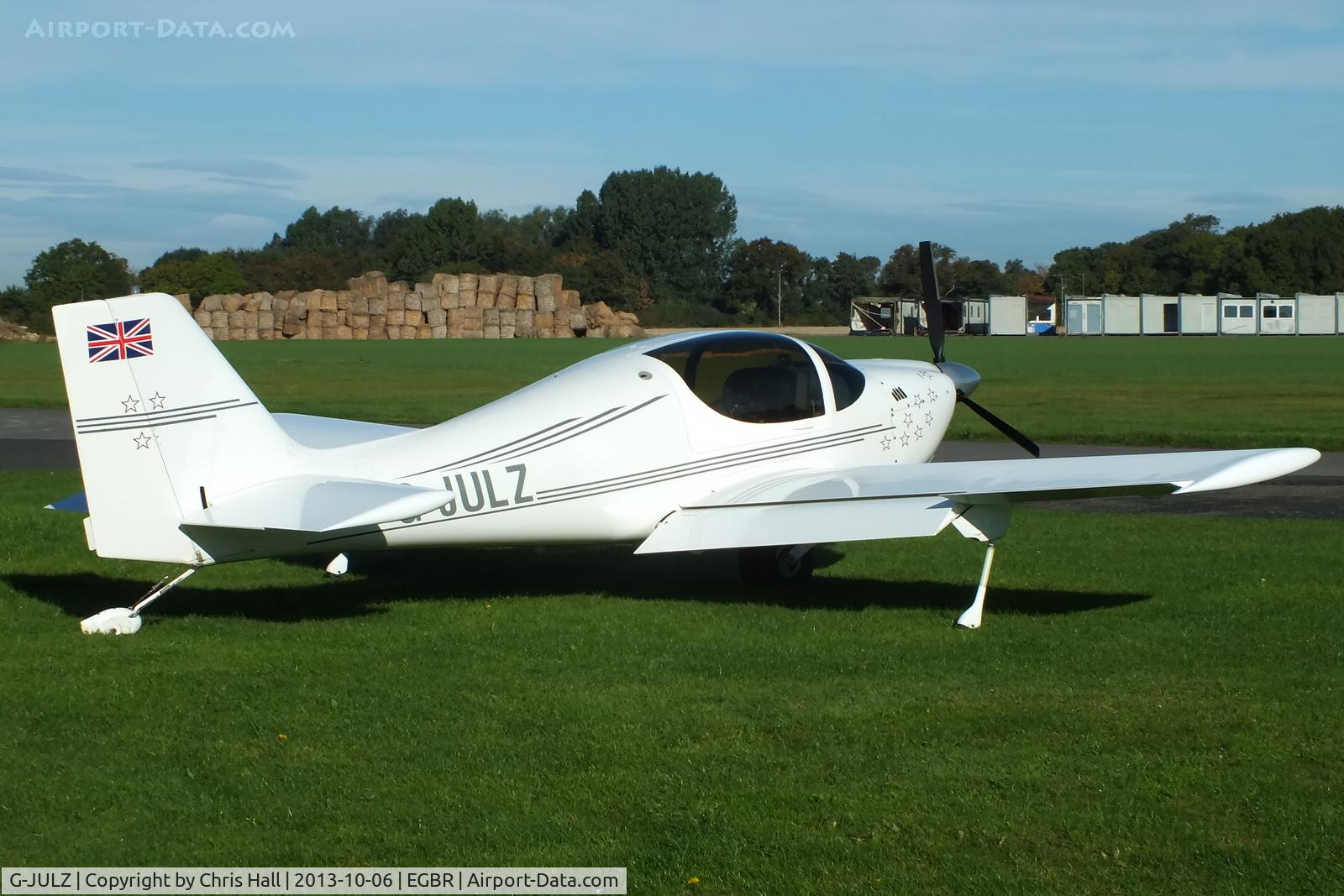 G-JULZ, 2002 Europa Monowheel C/N PFA 247-13045, at Breighton's Pre Hibernation Fly-in, 2013