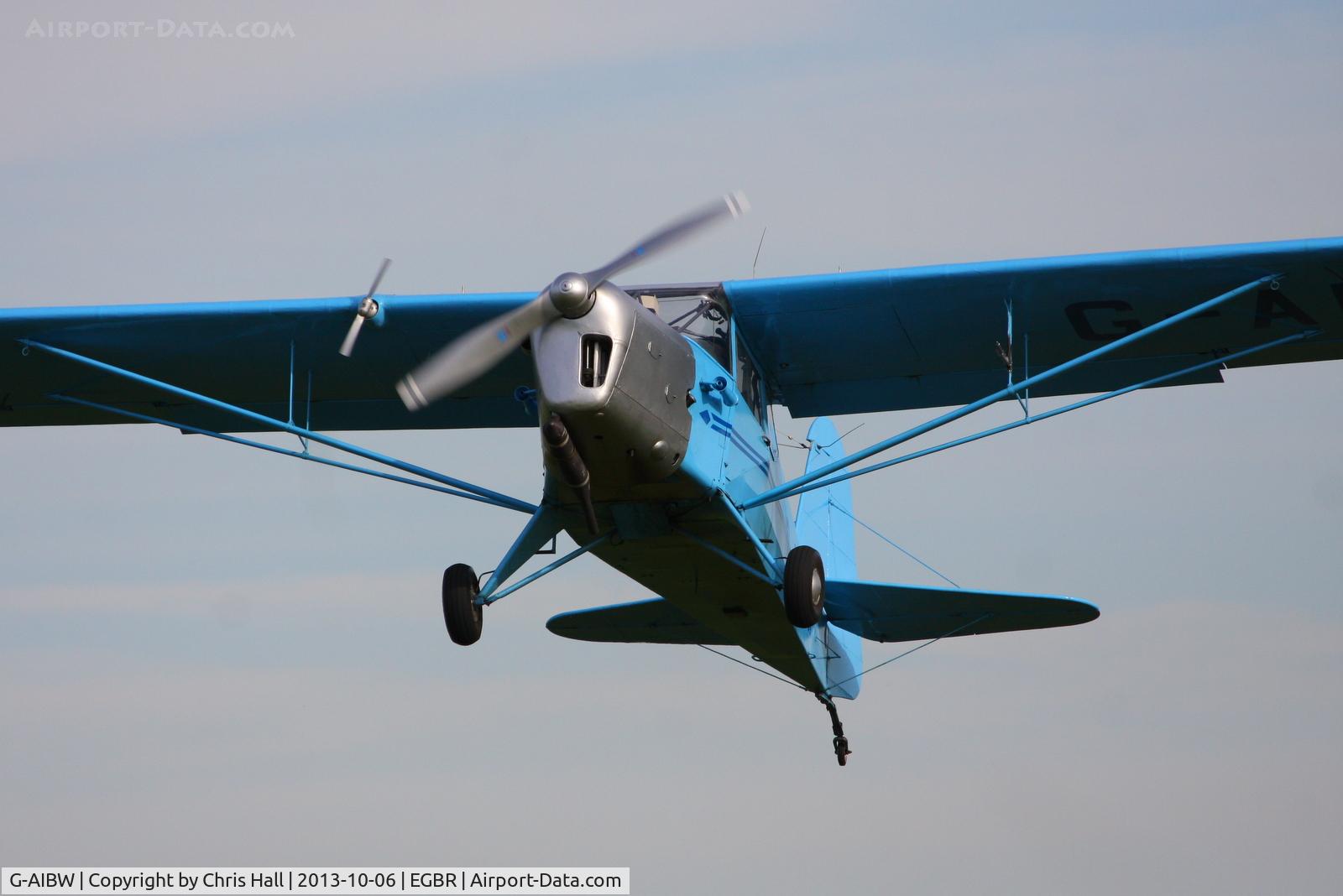 G-AIBW, 1946 Auster J-1N Alpha C/N 2158, at Breighton's Pre Hibernation Fly-in, 2013