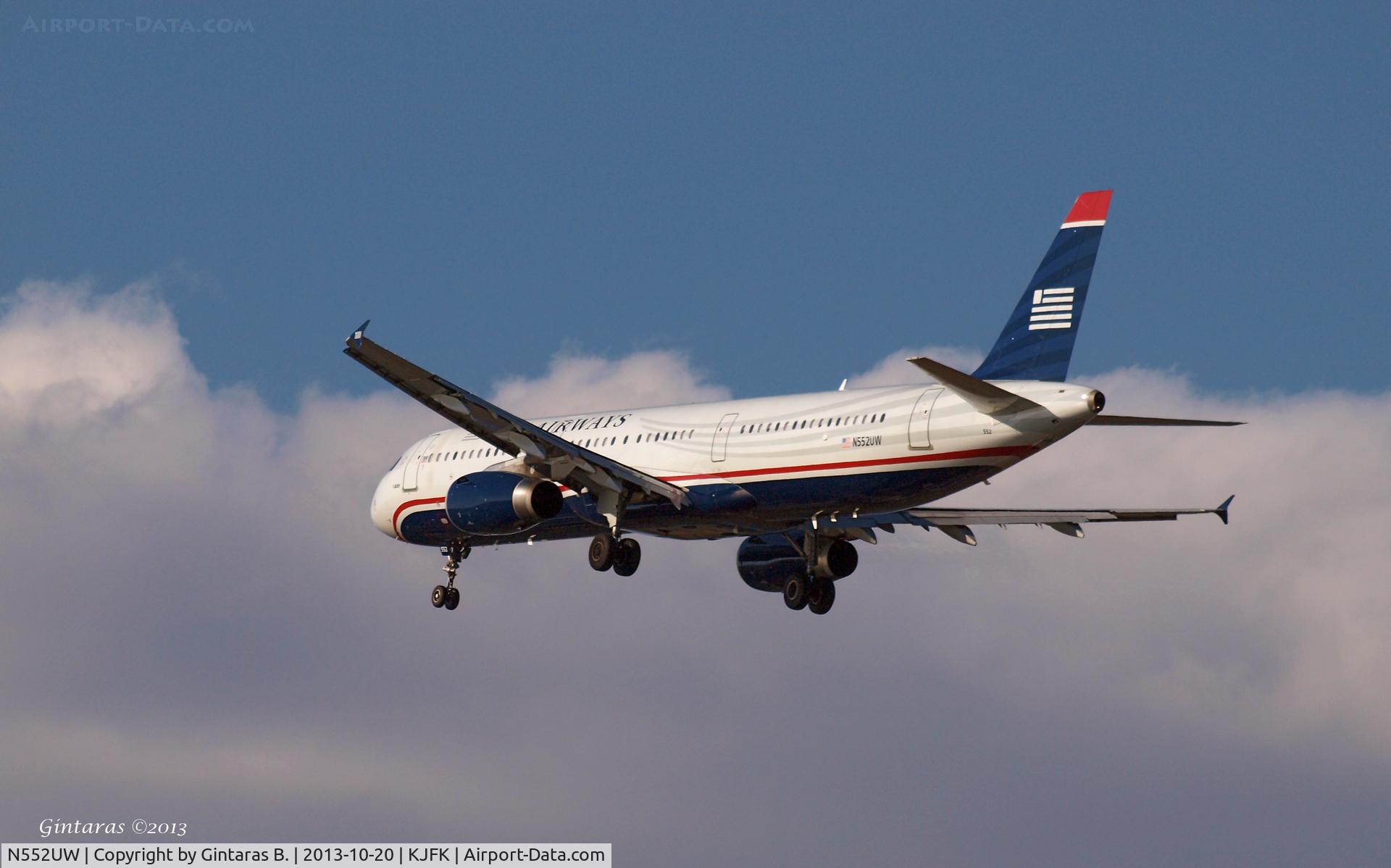N552UW, 2011 Airbus A321-231 C/N 4957, Going to a landing on 31R @ JFK