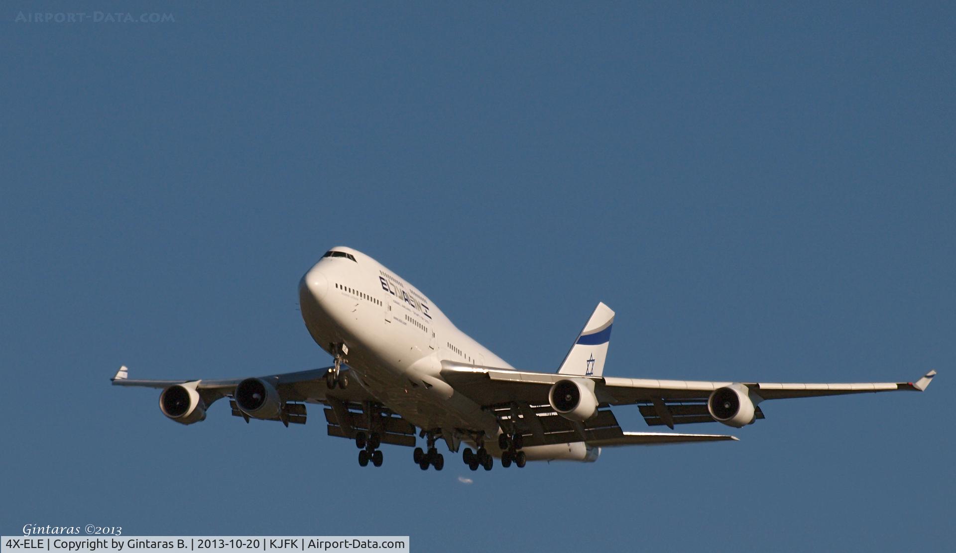 4X-ELE, 1994 Boeing 747-412 C/N 26551, Going to a landing on 31R @ JFK