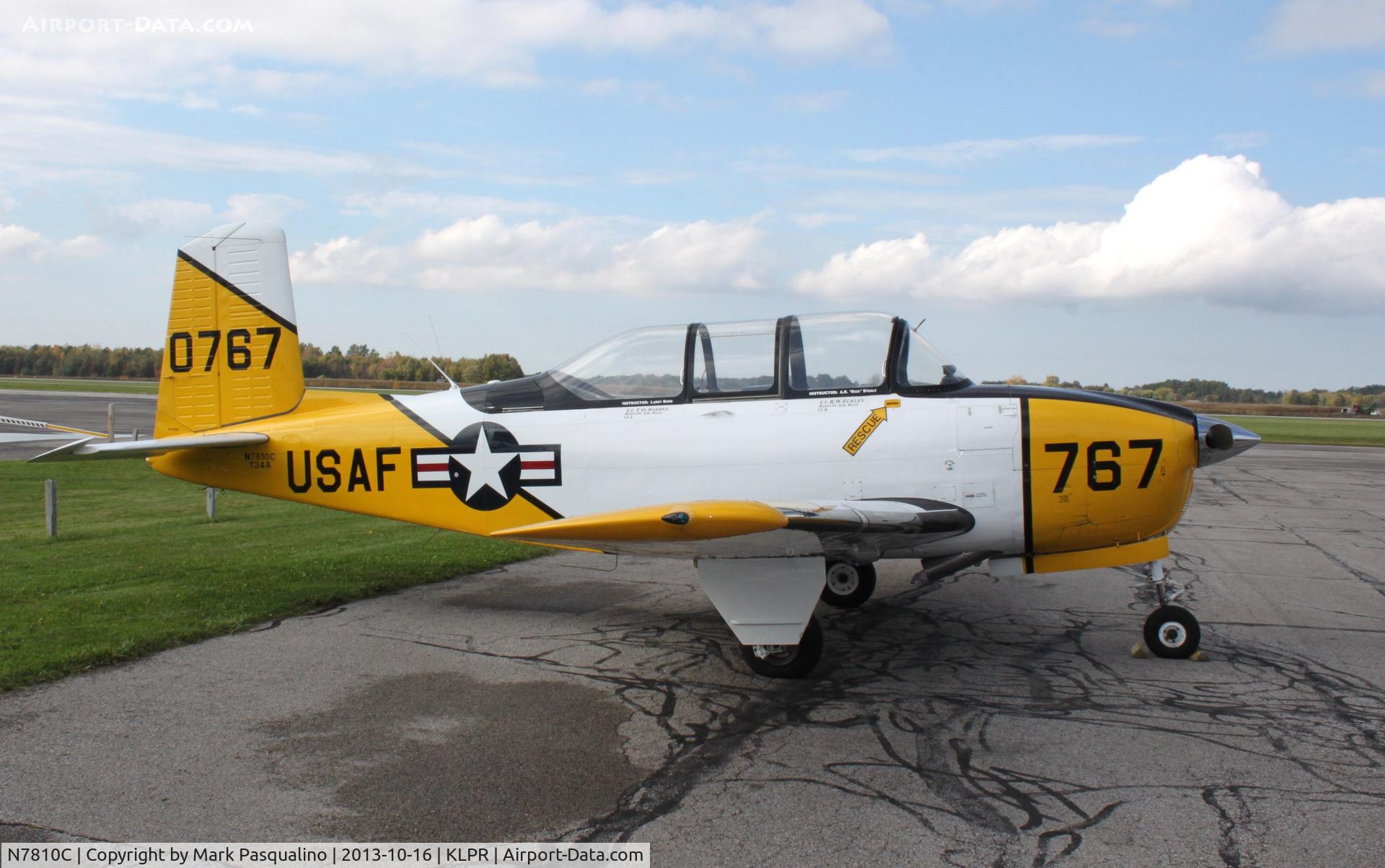 N7810C, 1955 Beech A45 C/N G-767, Beech T-34A