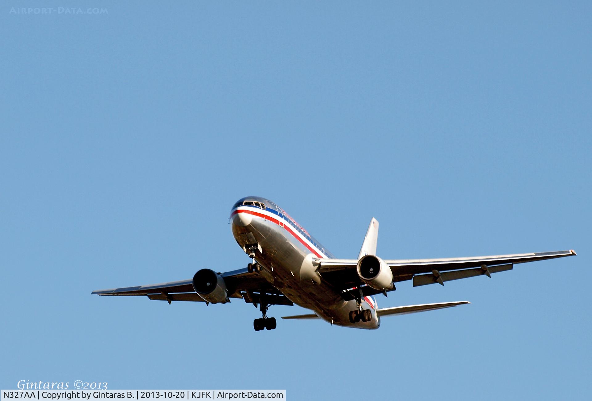 N327AA, 1986 Boeing 767-223 C/N 22327, Going to a landing on 31R @ JFK