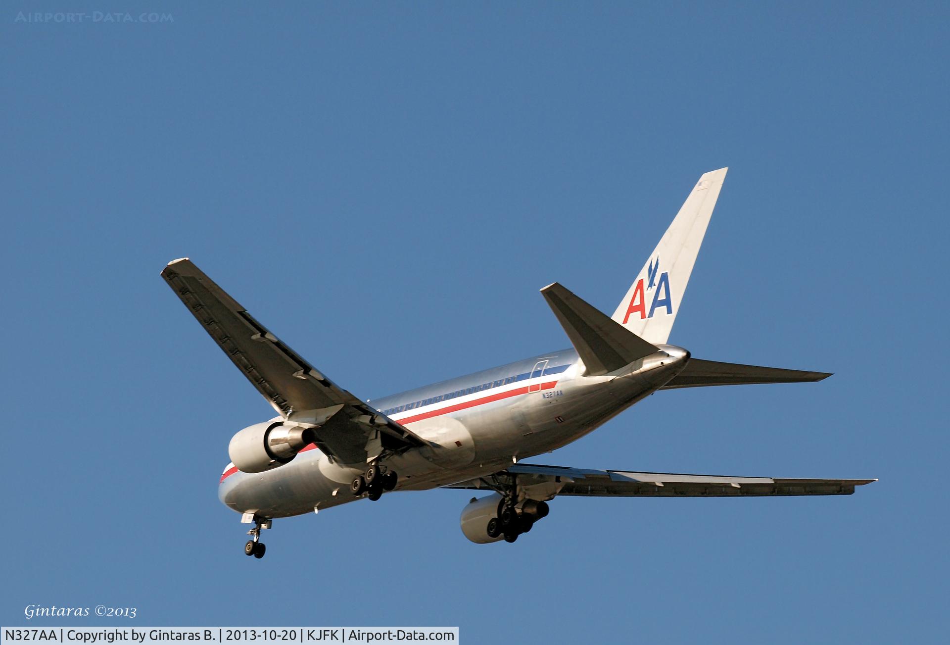 N327AA, 1986 Boeing 767-223 C/N 22327, Going to a landing on 31R @ JFK