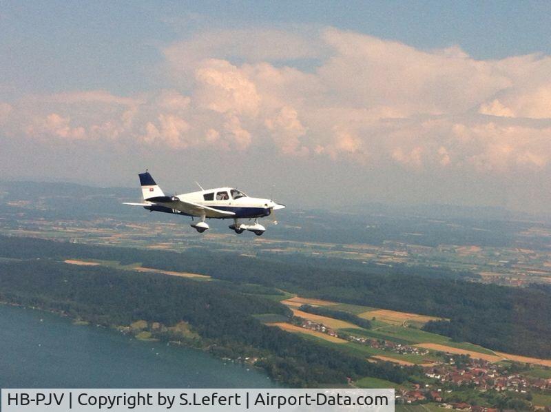 HB-PJV, 1967 Piper PA-28-140 Cruiser C/N 28-22942, Bielersee