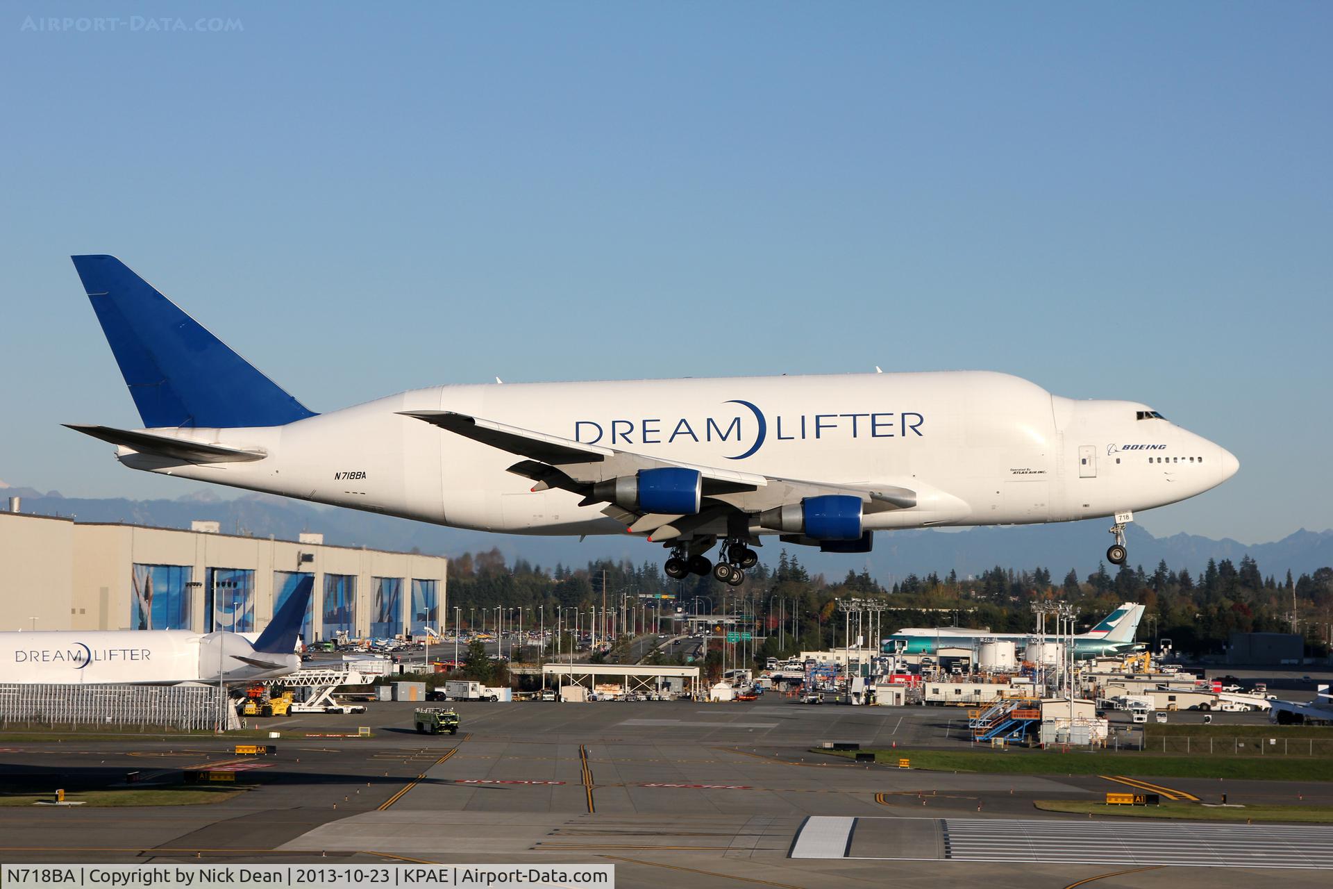 N718BA, 1992 Boeing 747-4H6 C/N 27042, KPAE/PAE