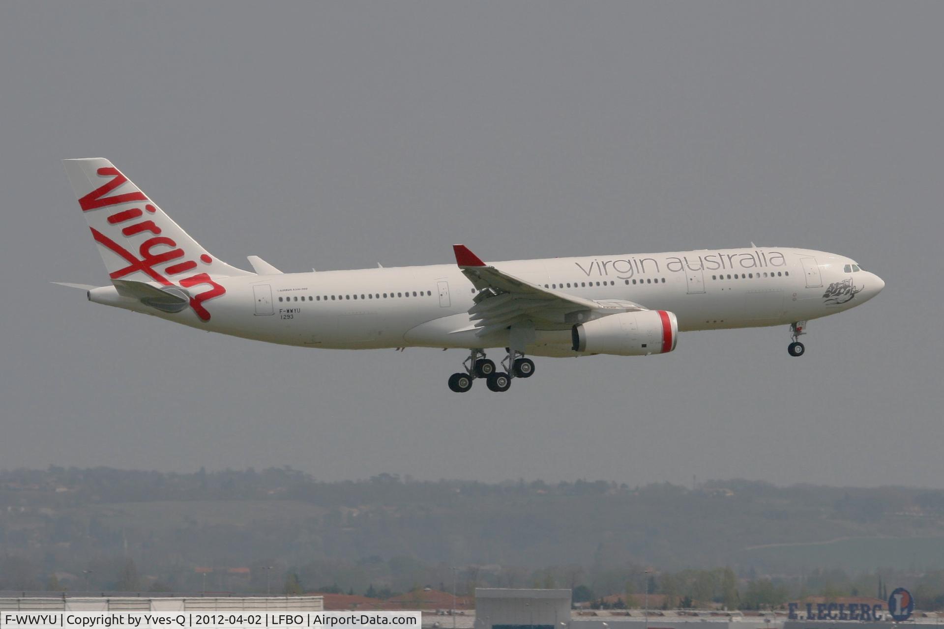 F-WWYU, 2012 Airbus A330-243 C/N 1293, Airbus A330-243, in short approach runway 14R after flight test, Toulouse-Blagnac Airport (LFBO-TLS)