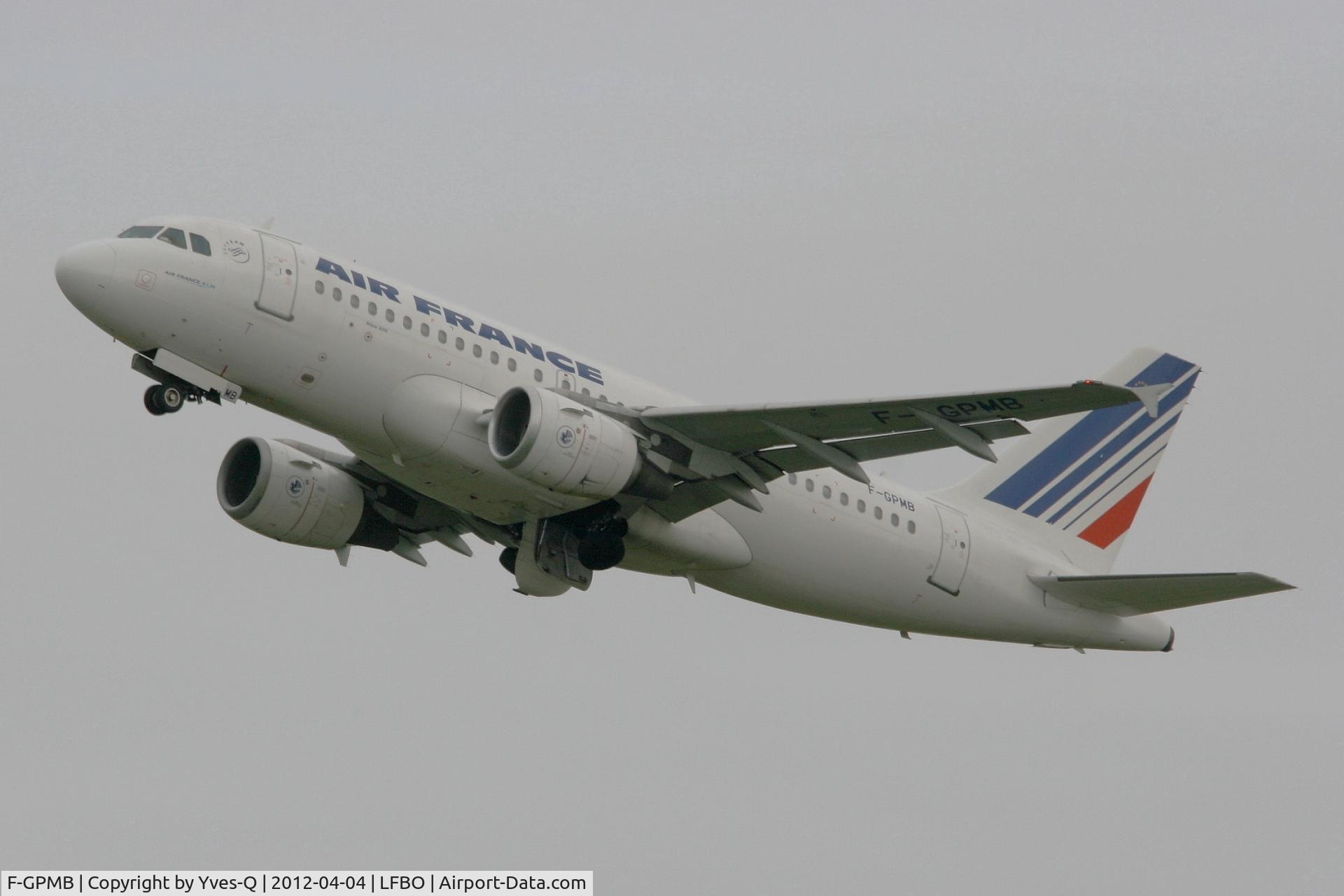 F-GPMB, 1996 Airbus A319-113 C/N 600, Airbus A319-113, Toulouse-Blagnac Airport (LFBO-TLS)