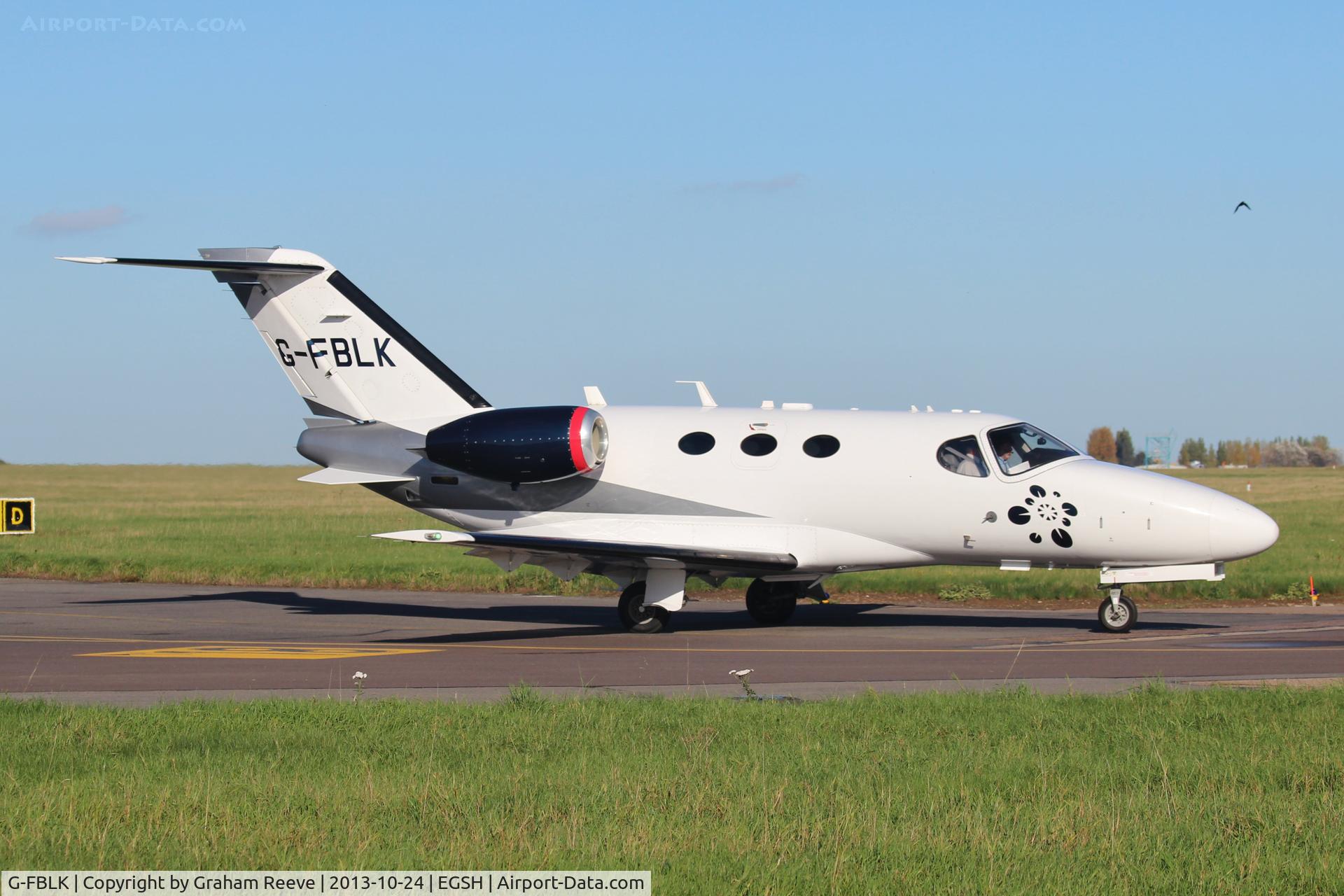 G-FBLK, 2007 Cessna 510 Citation Mustang Citation Mustang C/N 510-0027, About to depart.