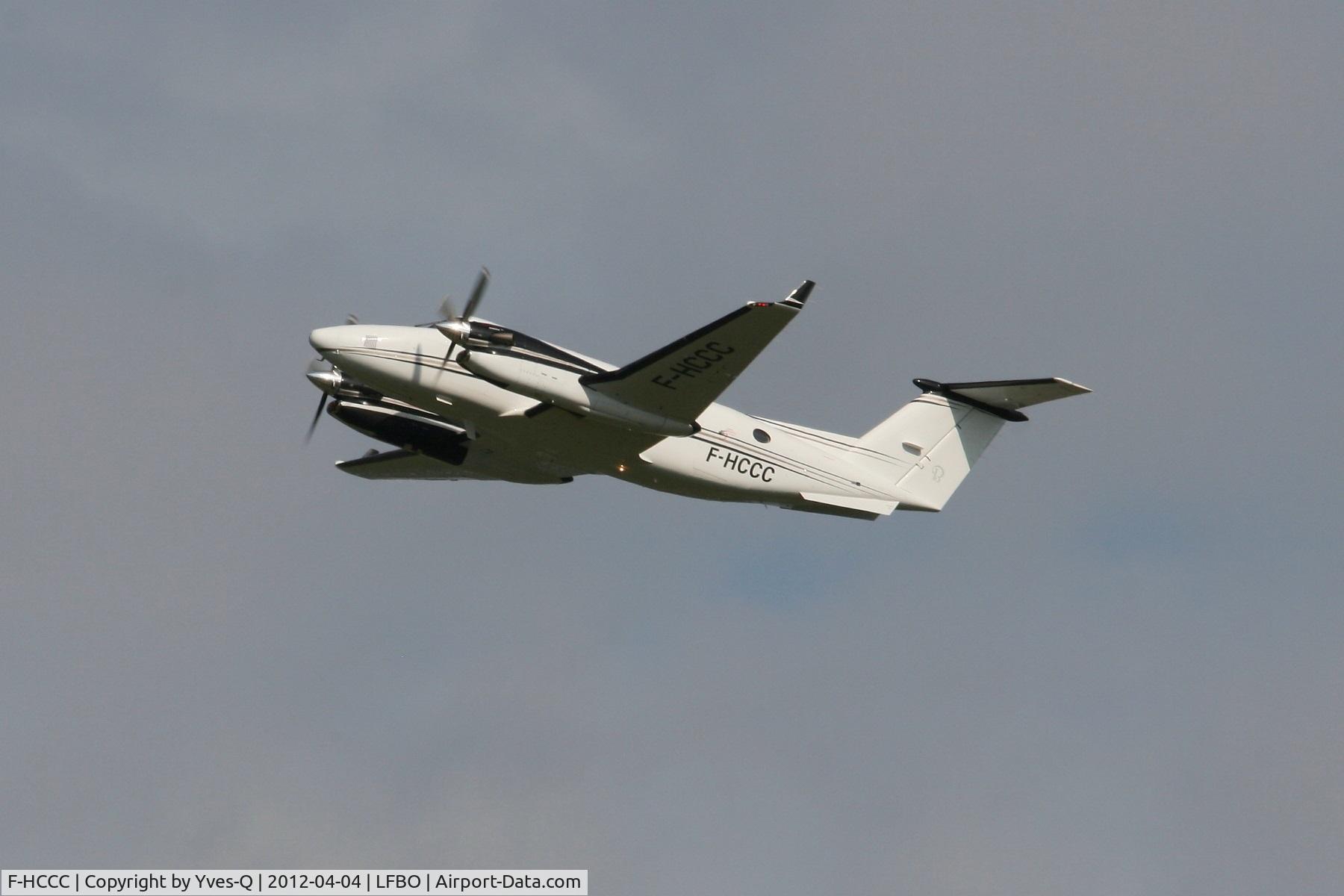 F-HCCC, Hawker Beechcraft 350 King Air (B300) C/N FL-665, Beechcraft B300, Toulouse-Blagnac Airport (LFBO-TLS)