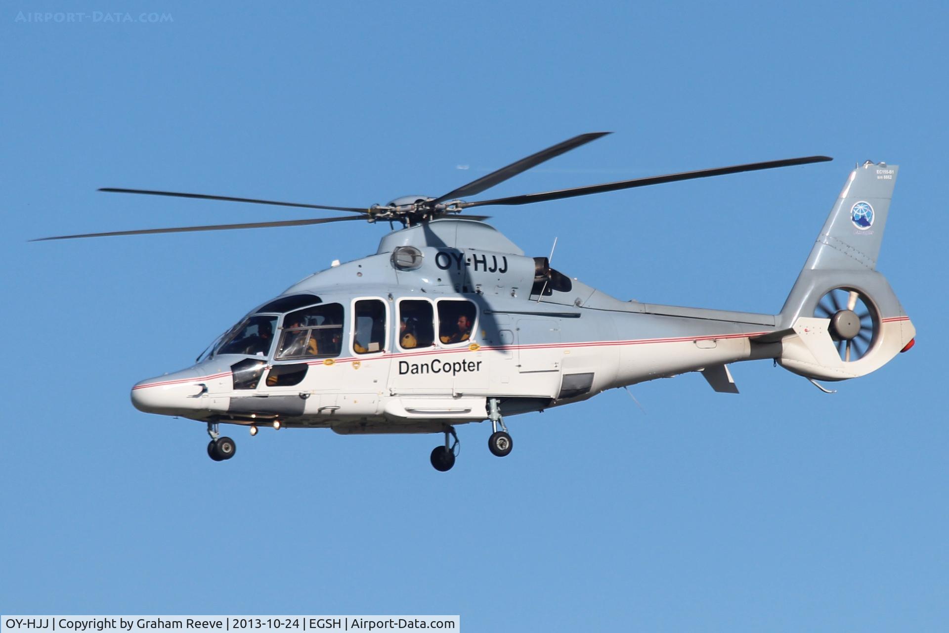 OY-HJJ, 2003 Eurocopter EC-155B-1 C/N 6662, Just airbourne.