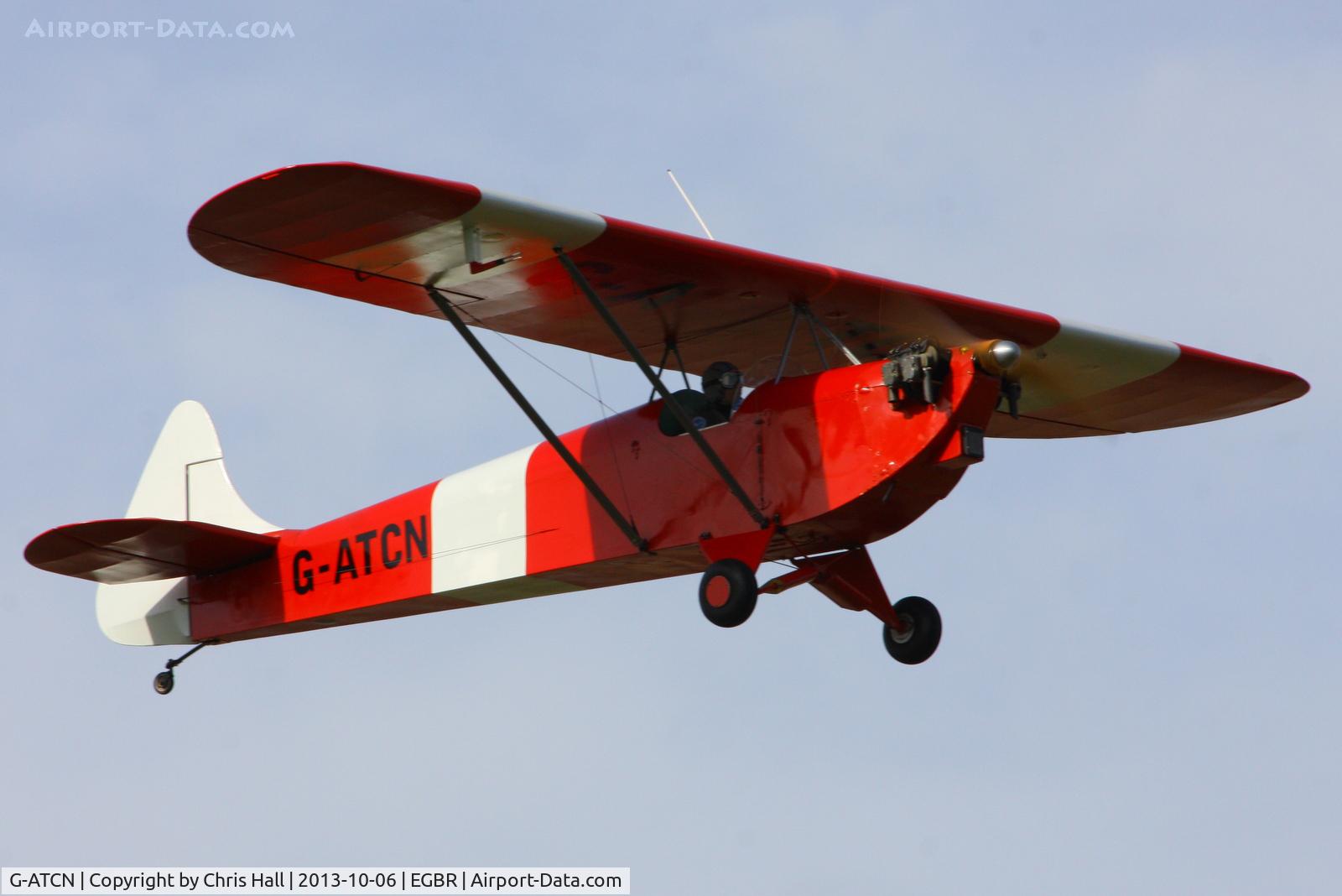 G-ATCN, 1965 Luton LA-4A Minor C/N PAL 1118, at Breighton's Pre Hibernation Fly-in, 2013