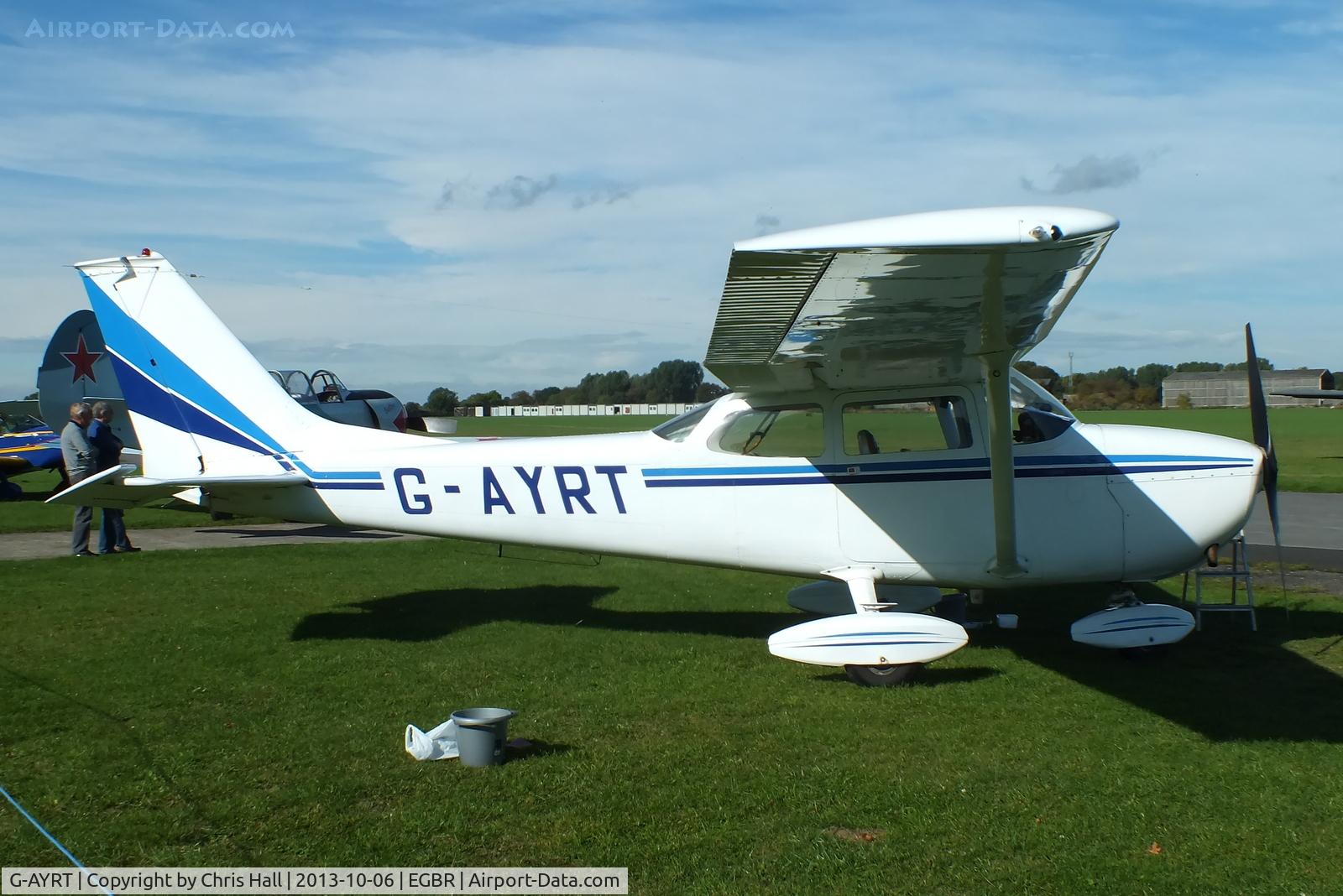 G-AYRT, 1971 Reims F172K Skyhawk C/N 0777, at Breighton's Pre Hibernation Fly-in, 2013