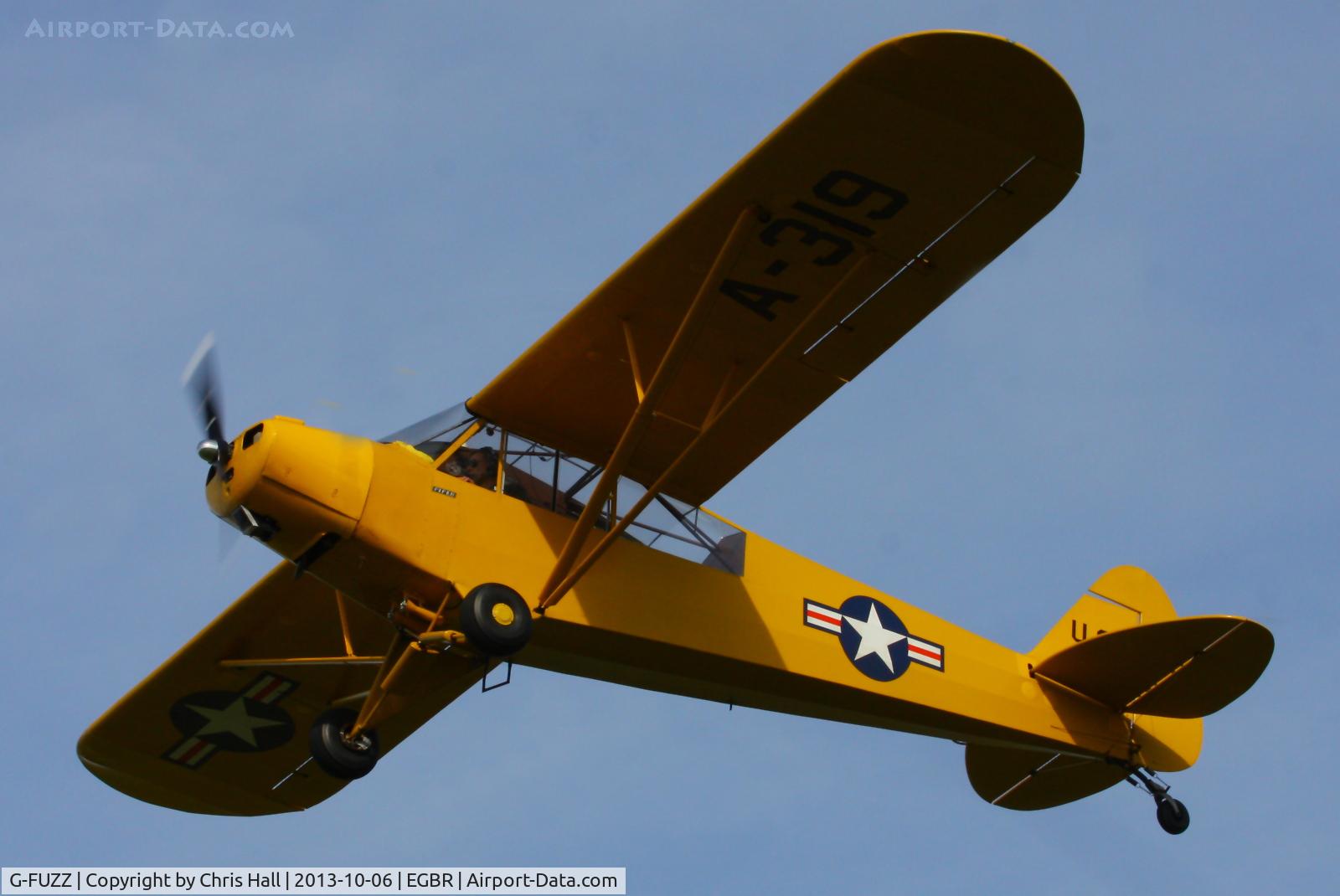 G-FUZZ, 1951 Piper L-18C Super Cub (PA-18-95) C/N 18-1016, at Breighton's Pre Hibernation Fly-in, 2013