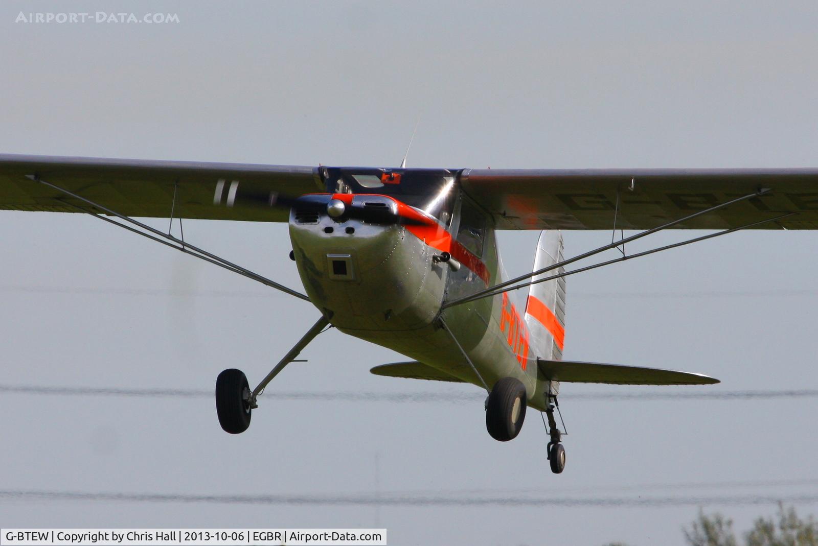 G-BTEW, 1946 Cessna 120 C/N 10238, at Breighton's Pre Hibernation Fly-in, 2013