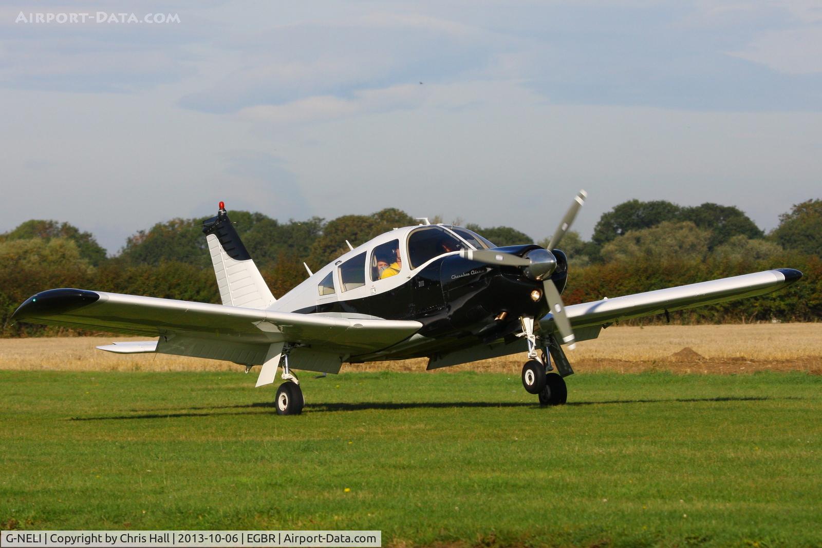 G-NELI, 1968 Piper PA-28R-180 Cherokee Arrow C/N 28R-31011, at Breighton's Pre Hibernation Fly-in, 2013