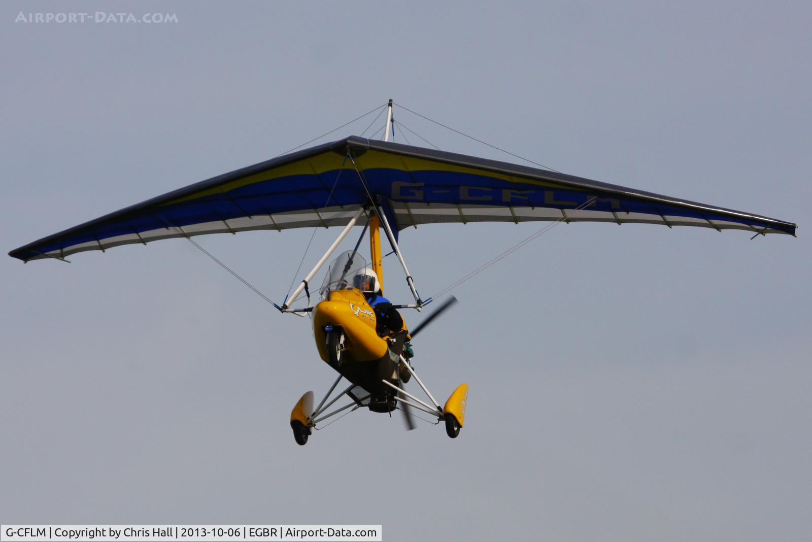 G-CFLM, 2008 Mainair Pegasus Quik C/N 8399, at Breighton's Pre Hibernation Fly-in, 2013
