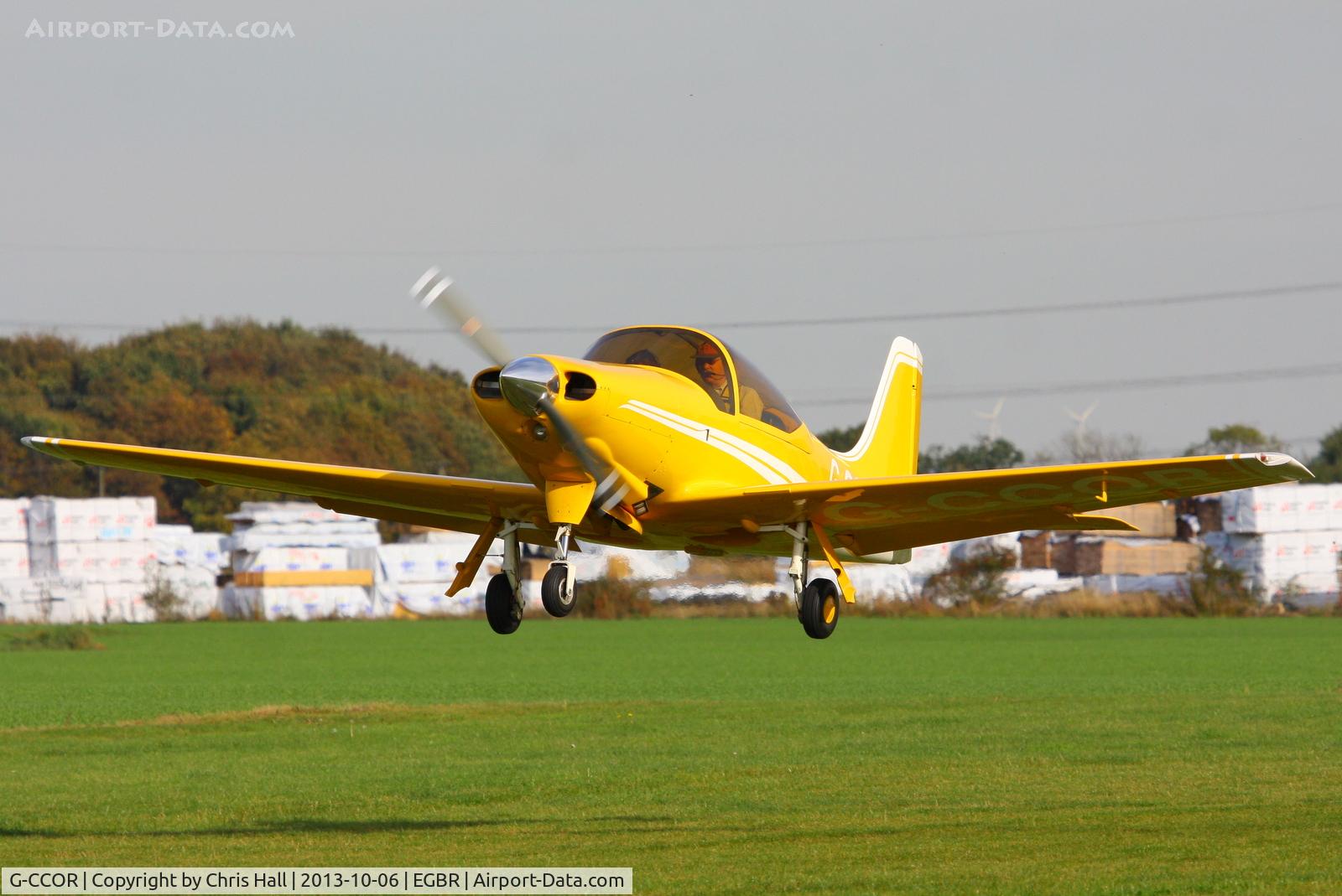 G-CCOR, 2005 Sequoia F8L Falco C/N PFA 100-10588, at Breighton's Pre Hibernation Fly-in, 2013