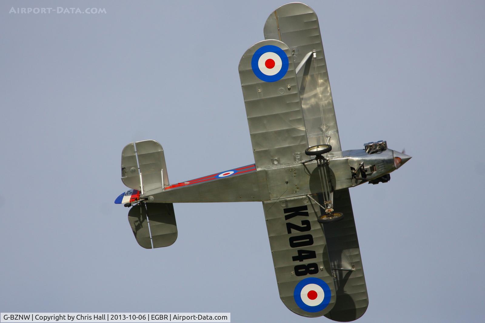 G-BZNW, 2003 Isaacs Fury II C/N PFA 011-13402, at Breighton's Pre Hibernation Fly-in, 2013