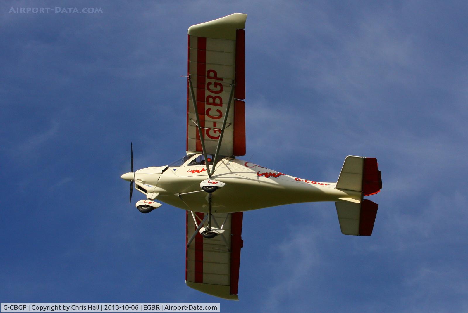 G-CBGP, 2001 Comco Ikarus C42 FB UK C/N PFA 322-13741, at Breighton's Pre Hibernation Fly-in, 2013